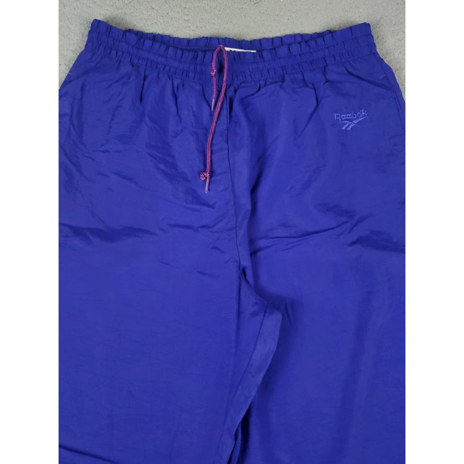 Reebok Reebok Pants Mens Medium Blue Windbreaker Track Sweatpants Joggers Size US 31 - 2 Thumbnail