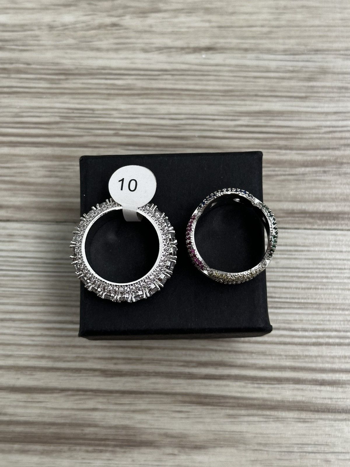 Other 2x Iced cubic zirconia ring size 10 Size ONE SIZE - 3 Thumbnail