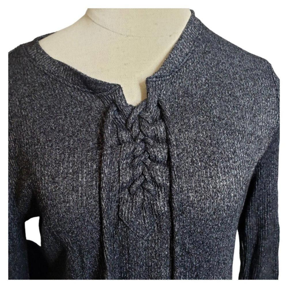 Designer CT878 ZeroXposur Ladies Long sleeve Black & Gray Sweater S Size S / US 4 / IT 40 - 2 Thumbnail