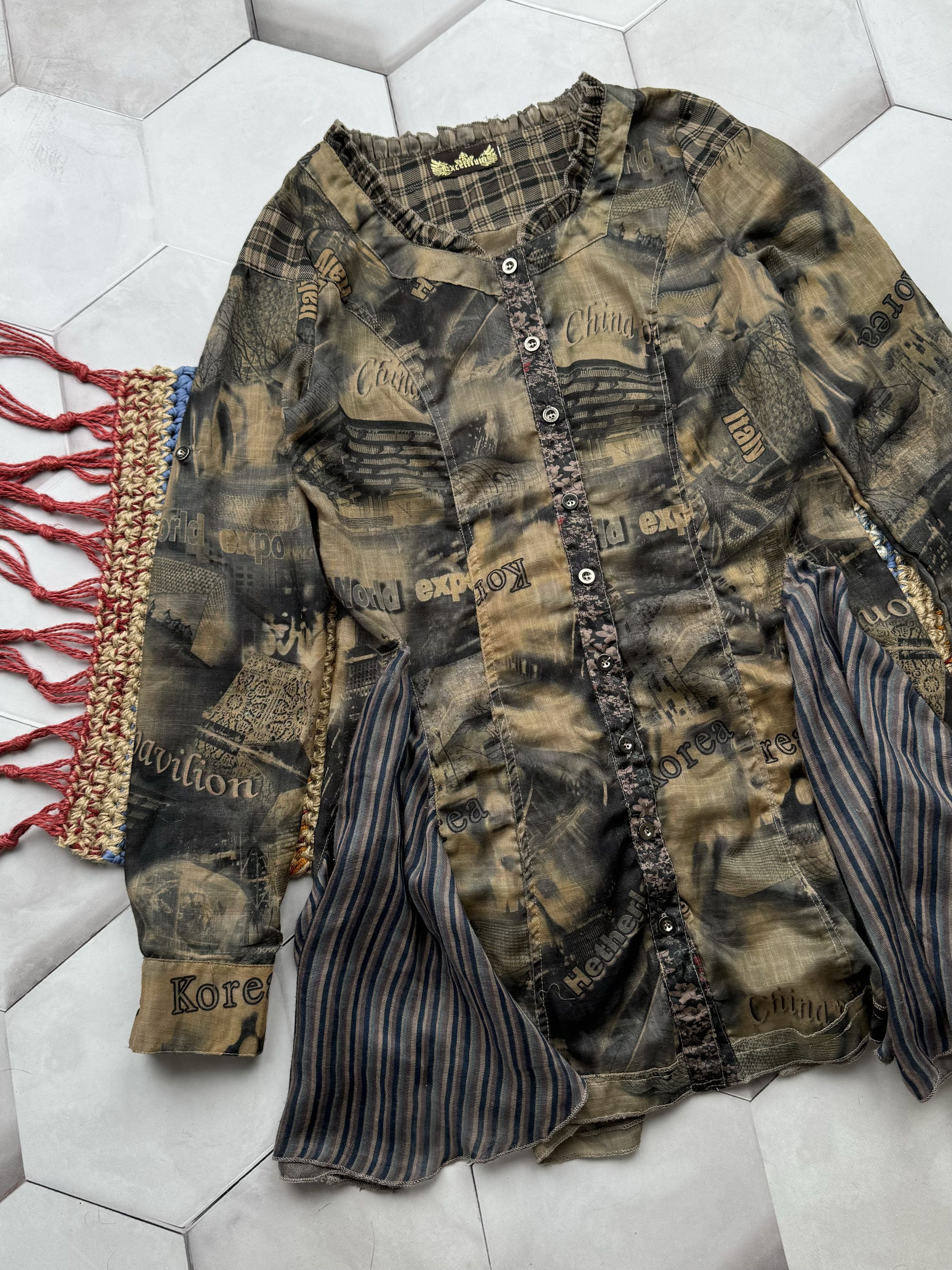 Vintage Vintage Printed Dress (E4) Size L / US 10 / IT 46 - 2 Thumbnail