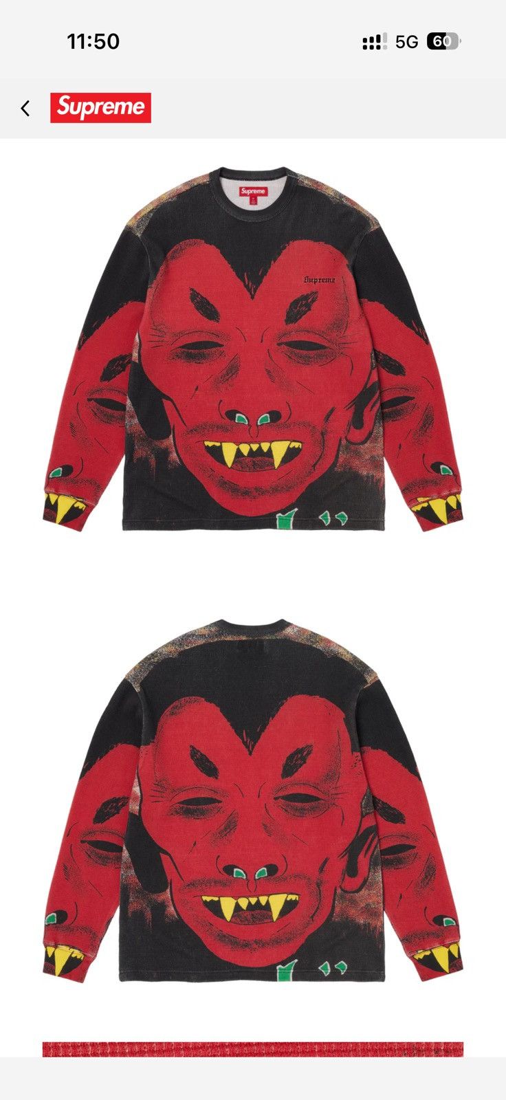 Supreme Supreme Mike Kelley Thermal Size US L / EU 52-54 / 3 - 3 Thumbnail