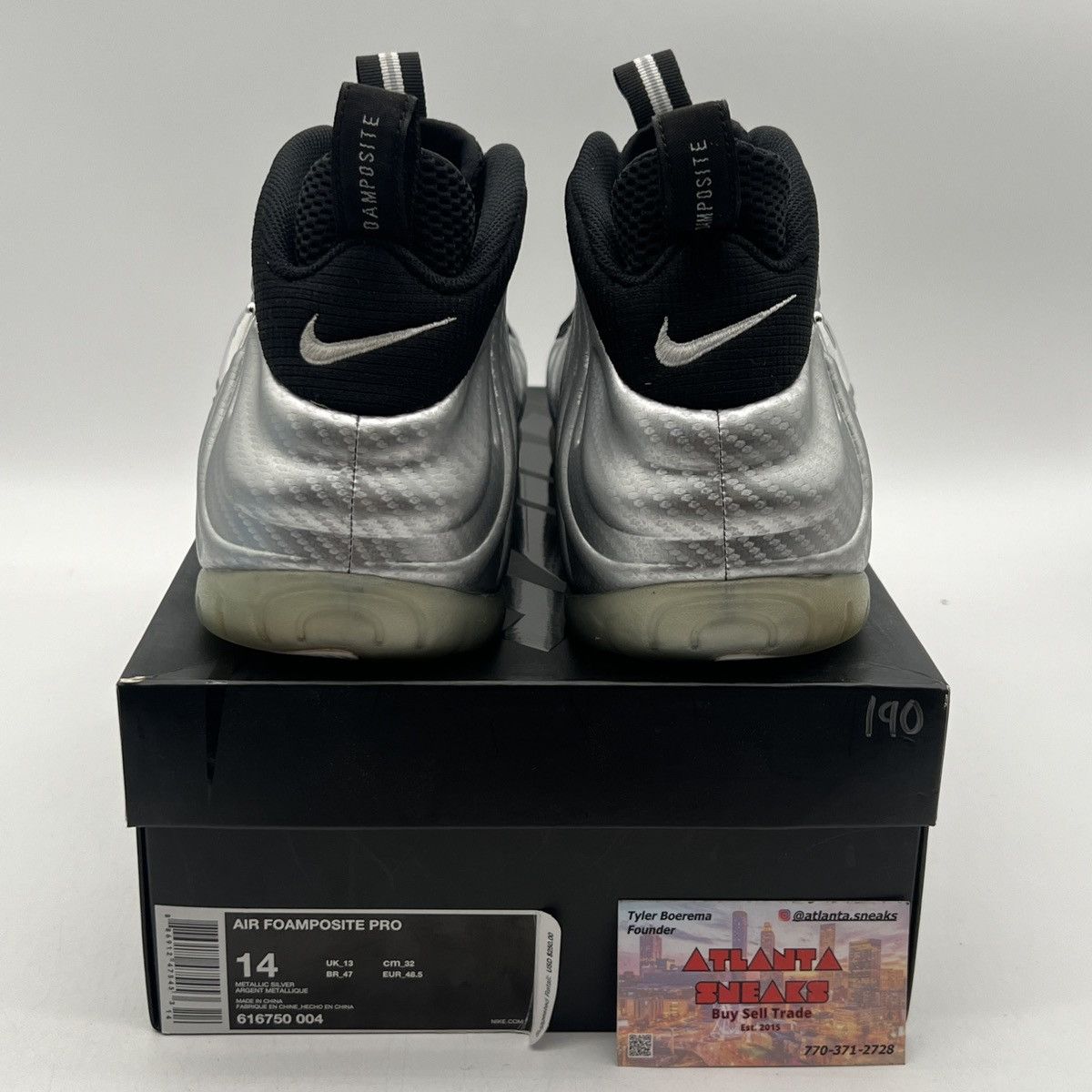 Nike Air Foamposite pro silver surfer Size US 14 / EU 47 - 3 Thumbnail