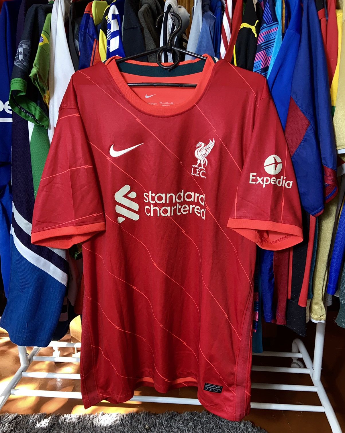 Vintage 🧨NEW🧨 LIVERPOOL FOOTBALL JERSEY BLOCK CORE ADULT SHIRT Size US XXL / EU 58 / 5 - 1 Thumbnail