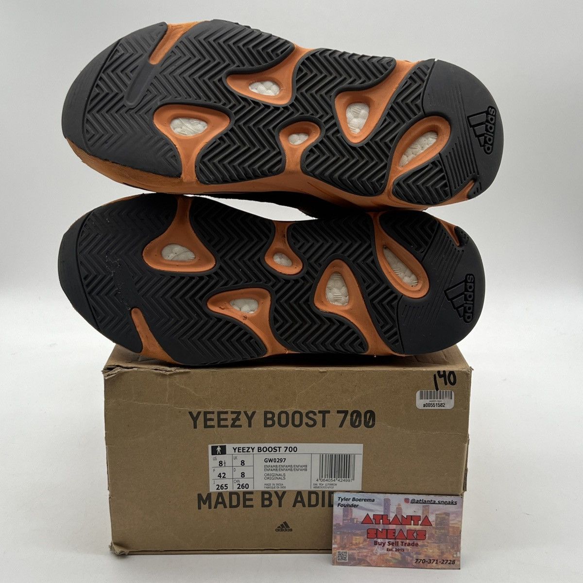 Adidas Yeezy boost 700 Enflame Amber Size US 8.5 / EU 41-42 - 8 Thumbnail