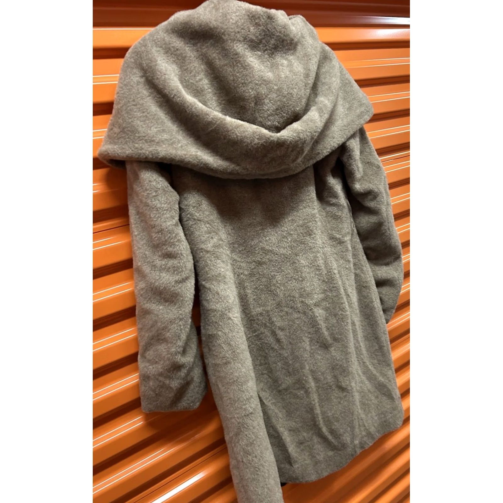 Cole Haan Cole Haan Coat Wool Blend Hooded Mid-Length Brown 4 Womens Regular Winter Fall Size S / US 4 / IT 40 - 5 Thumbnail