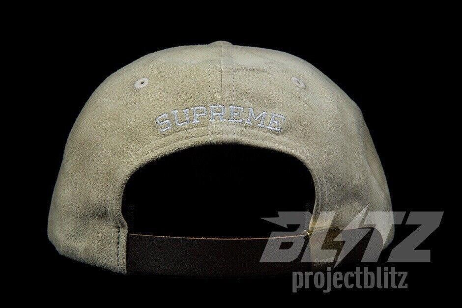 Supreme FW16 Supreme Suede S Logo 6 Panel Cap Hat Cream 2016 Size ONE SIZE - 4 Thumbnail