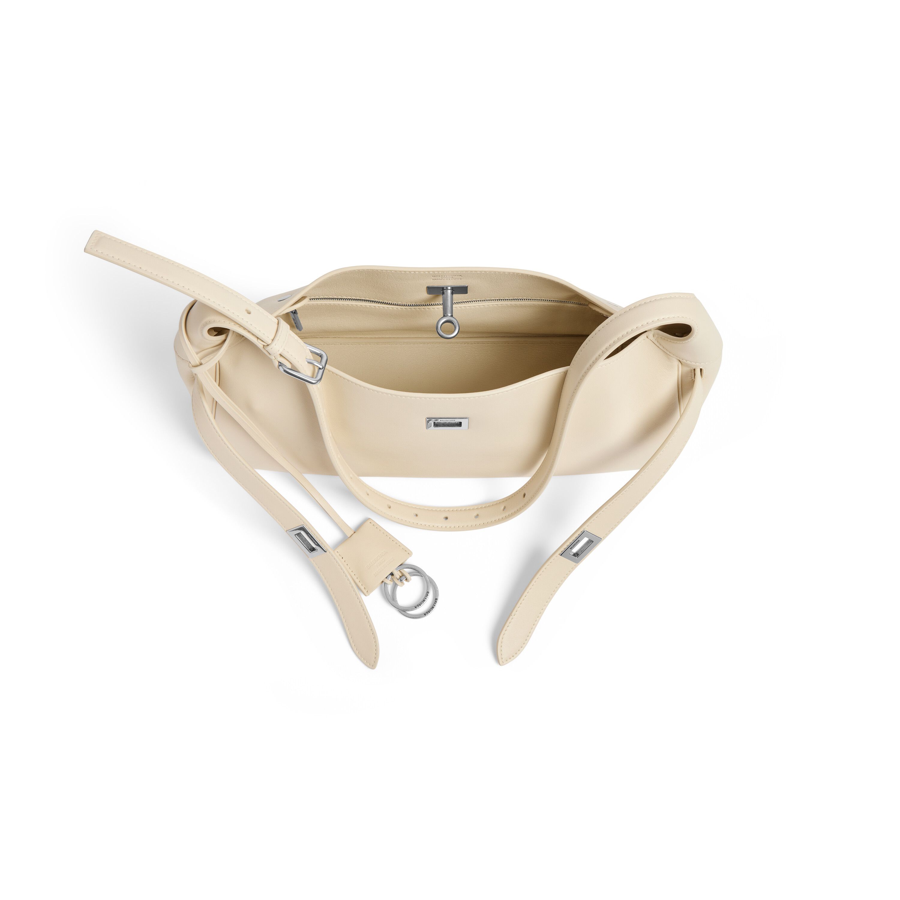 Balenciaga os11x1225 Size: OS / Bel Air Shoulder Bag Small in Cream Size ONE SIZE - 4 Thumbnail