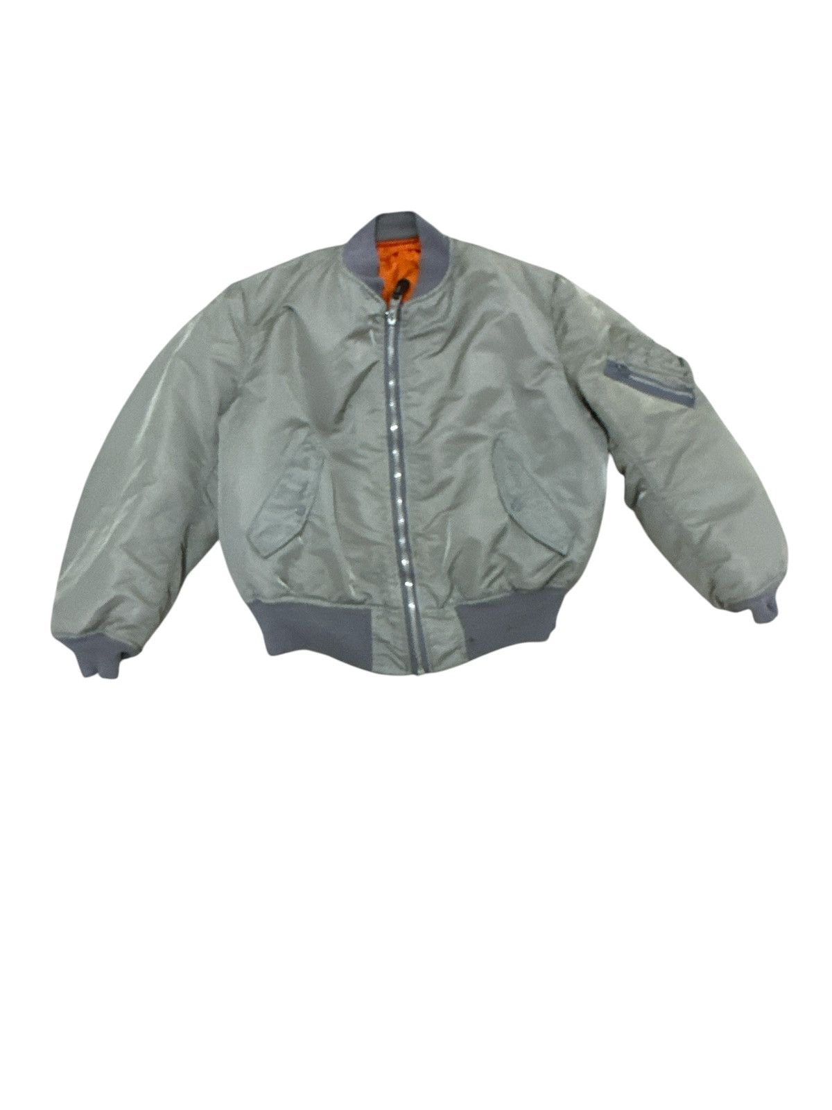 Alpha Industries × Vintage Vintage 90’s Alpha Industries MA-1 Flight Jacket Design Size US L / EU 52-54 / 3 - 1 Thumbnail