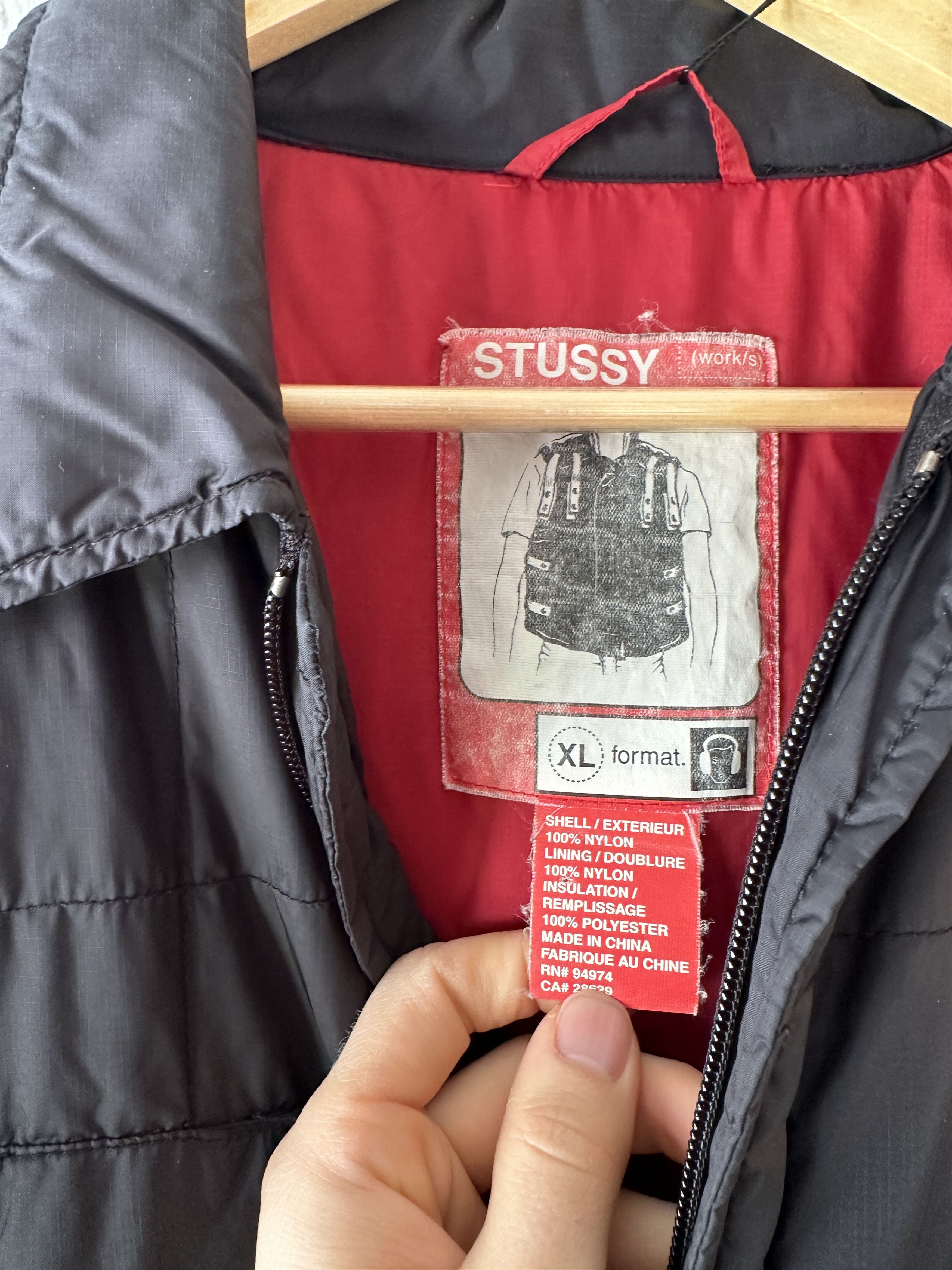 Stussy Vintage Stussy 2000s Puffer Jacket Size US XL / EU 56 / 4 - 2 Thumbnail