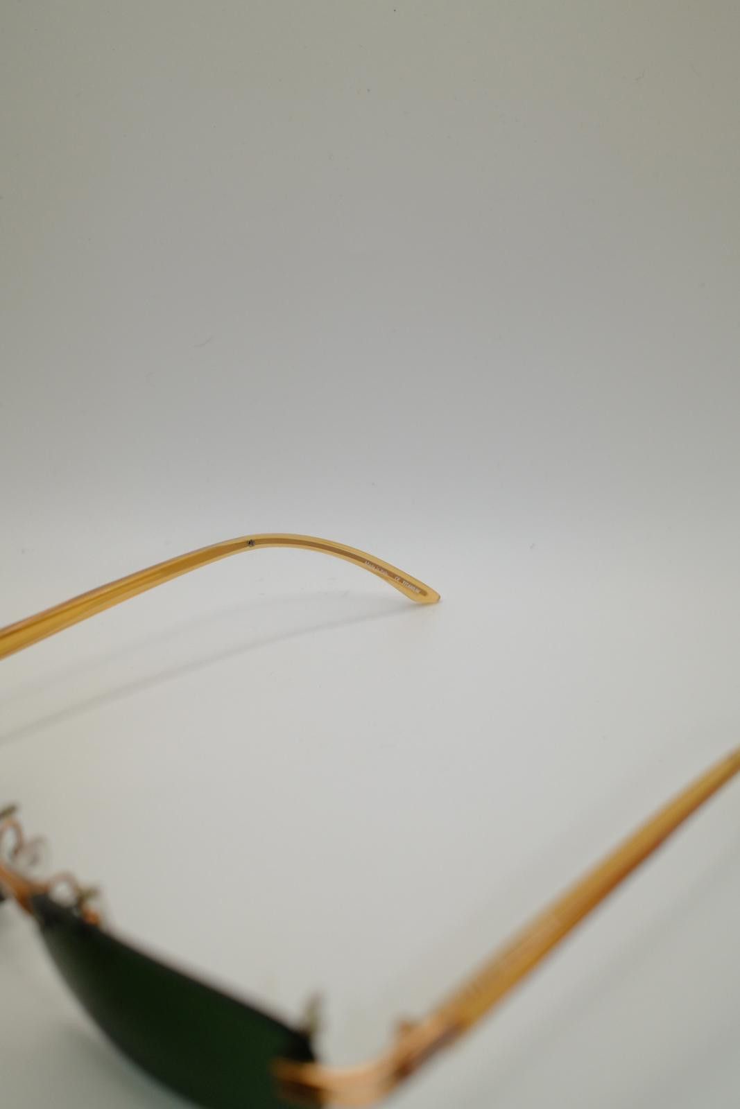 Jean Paul Gaultier 90's Jean Paul Gaultier Titanium Rimless Green Tint Sunglass Size ONE SIZE - 5 Thumbnail