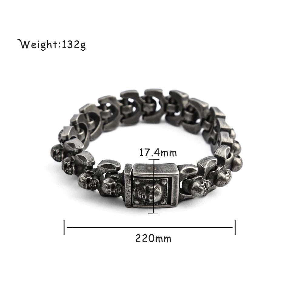 Other Trendy Domineering Skull Bracelet Size ONE SIZE - 5 Thumbnail