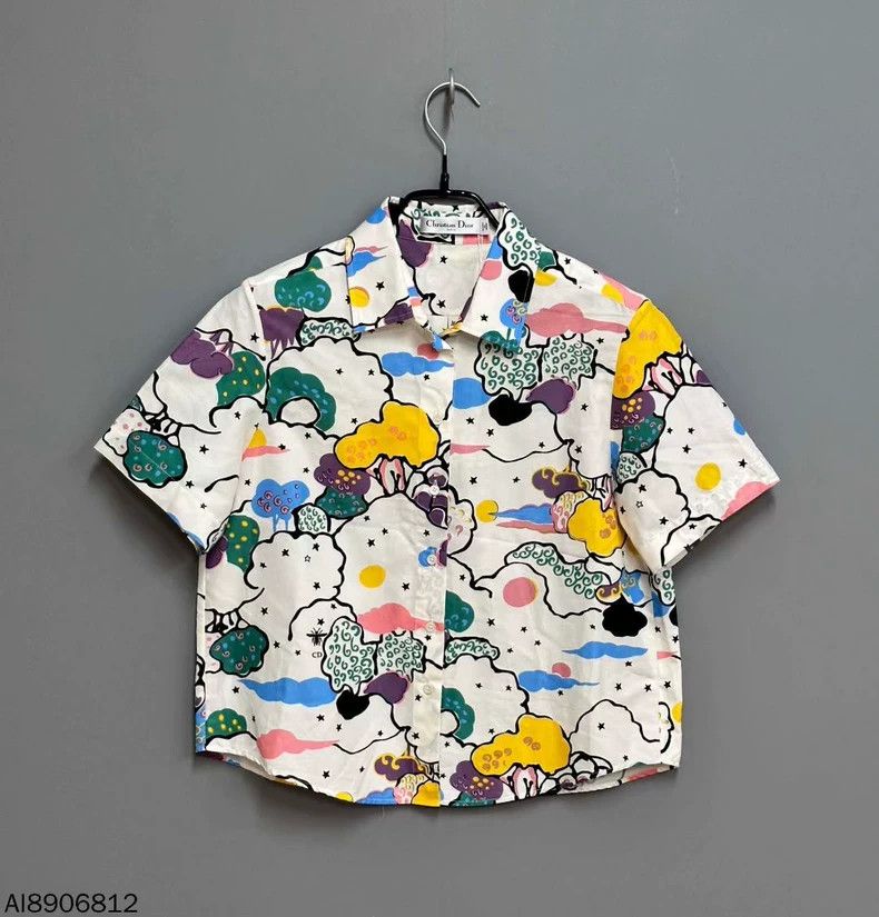 Dior Dream Sky Short Sleeve Shirt by Dior- DMC Size US S / EU 44-46 / 1 - 1 Thumbnail