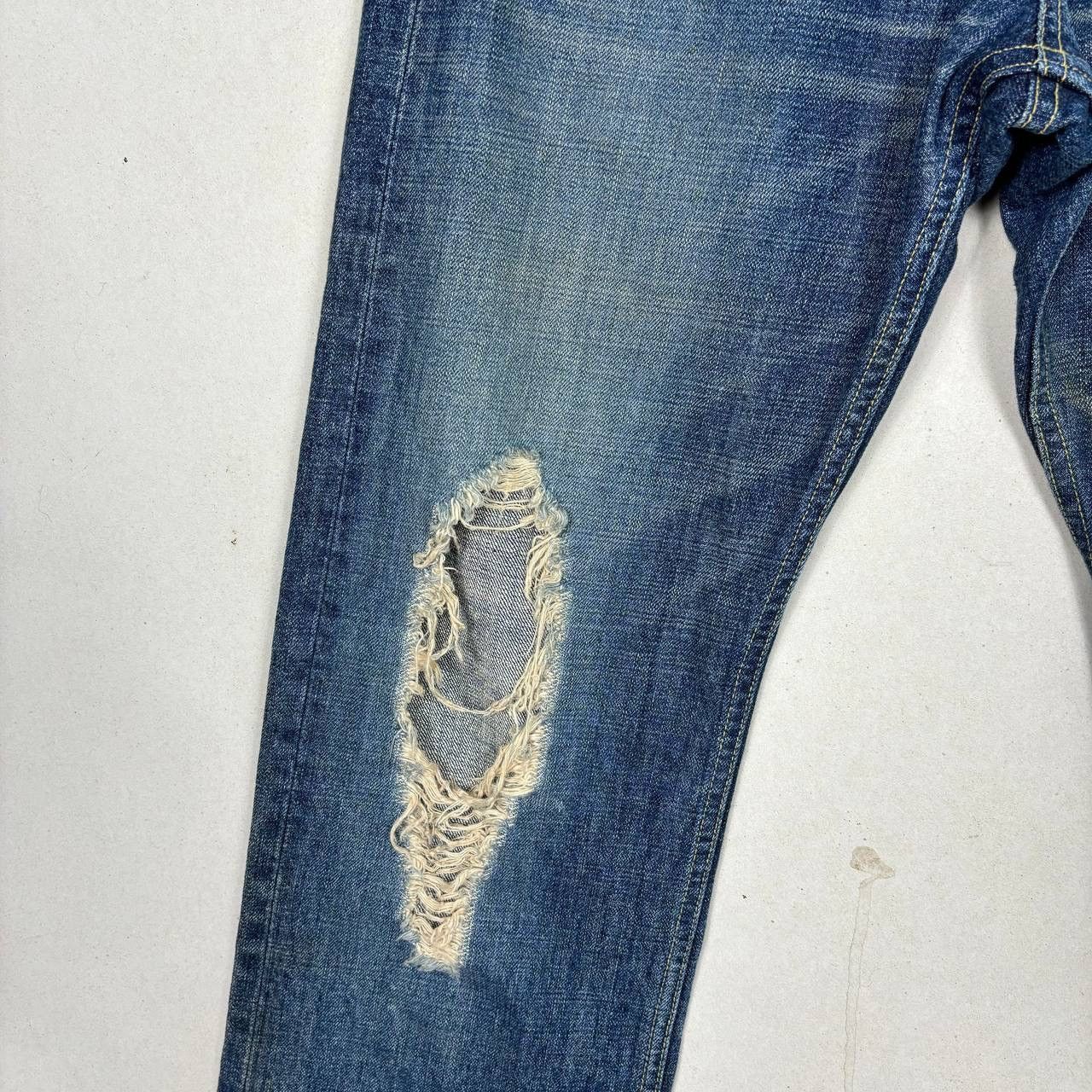 Beams Plus BEAMS Distressed Selvedge Denim Jeans Made in Japan Size US 32 / EU 48 - 6 Thumbnail