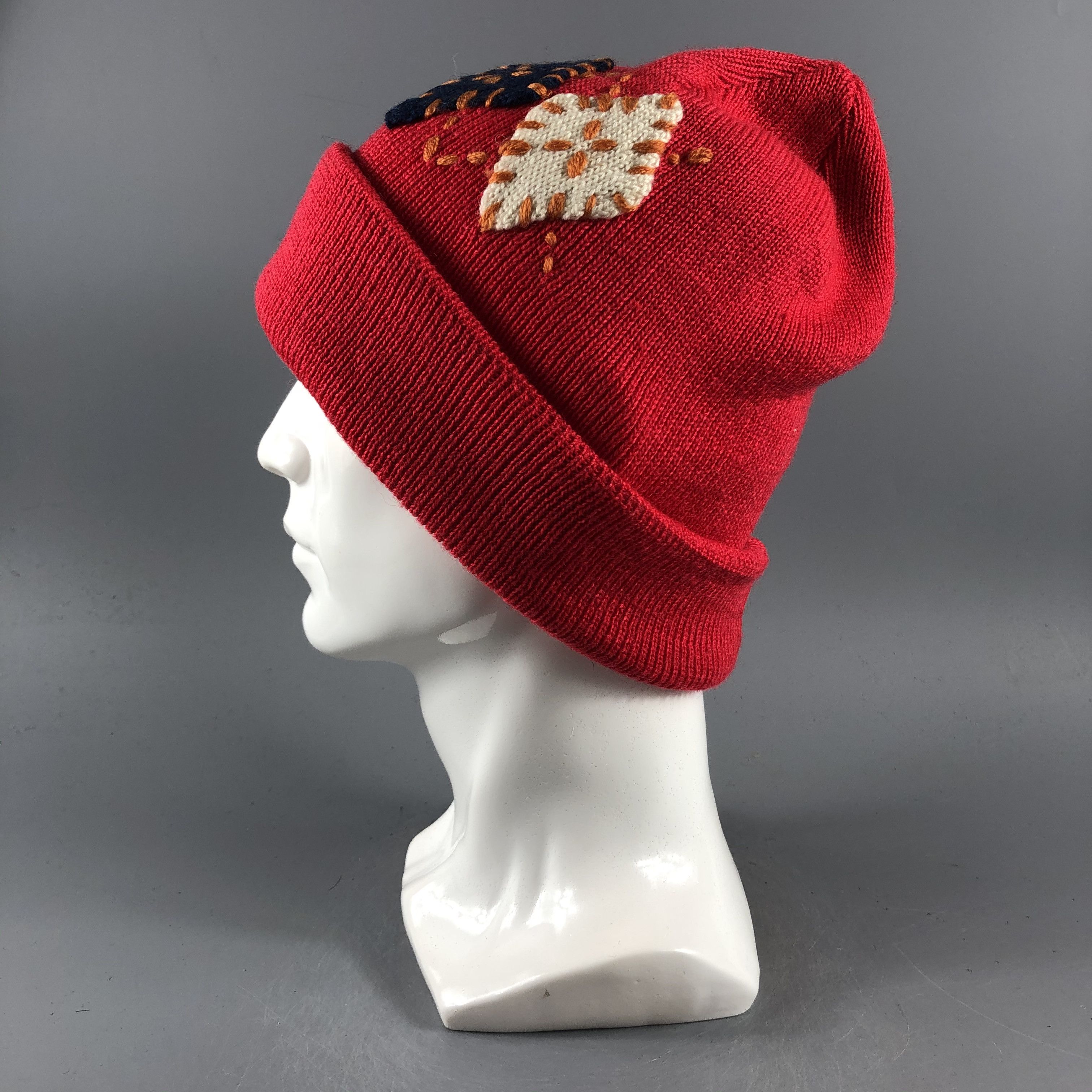 Japanese Brand × Vintage Sashiko Minimalist Beanie Snow Hat Snow Cap -D124 Size ONE SIZE - 1 Thumbnail