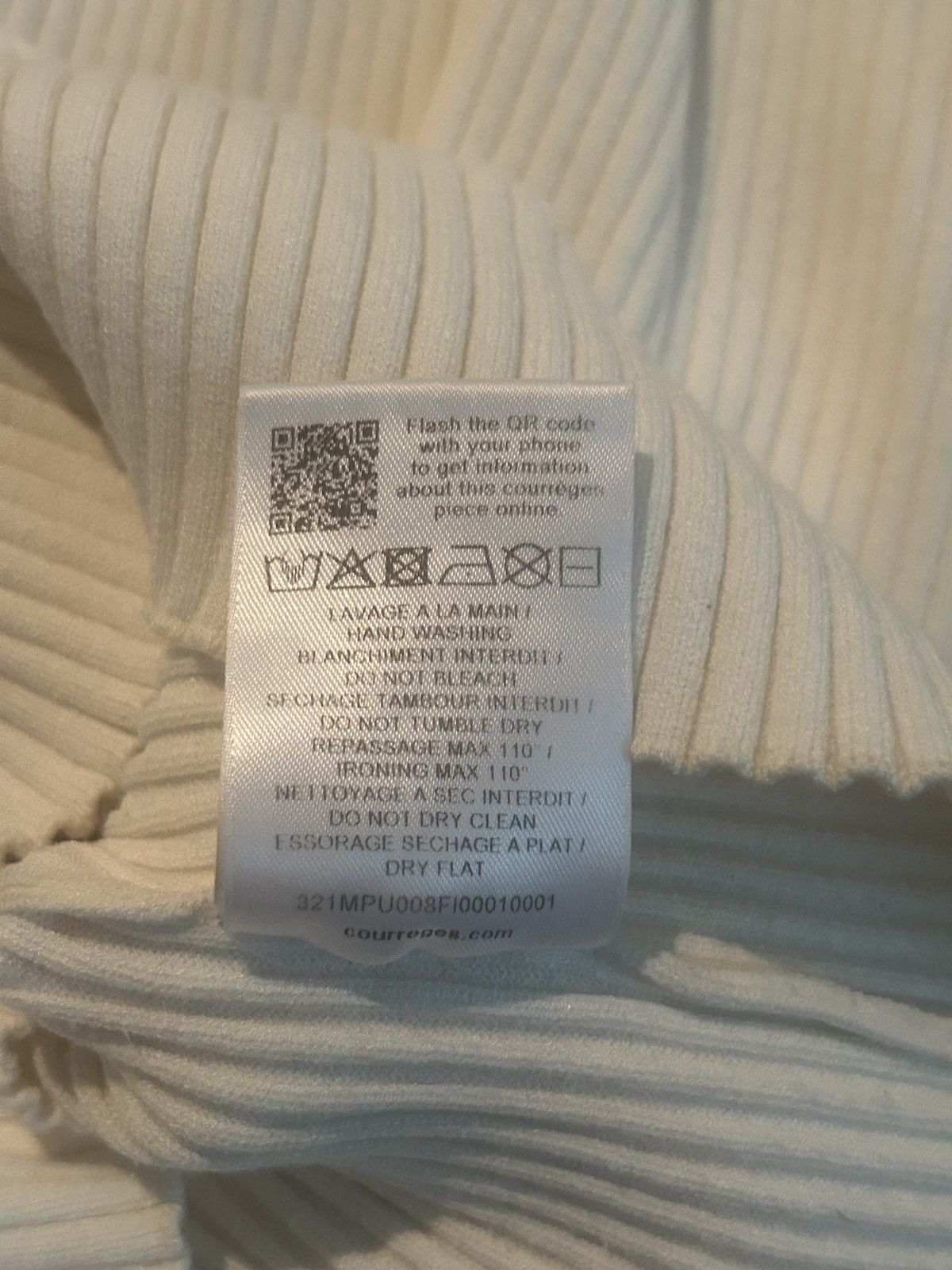 Courreges 2023 Ribbed Knit Turtleneck Knit Size US L / EU 52-54 / 3 - 7 Thumbnail