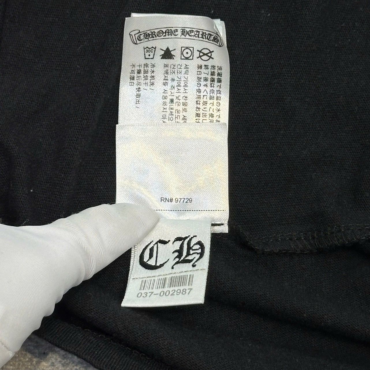 Chrome Hearts Chrome Hearts Vintage Black Scroll Logo Short Sleeve Tee Size S / US 4 / IT 40 - 8 Thumbnail