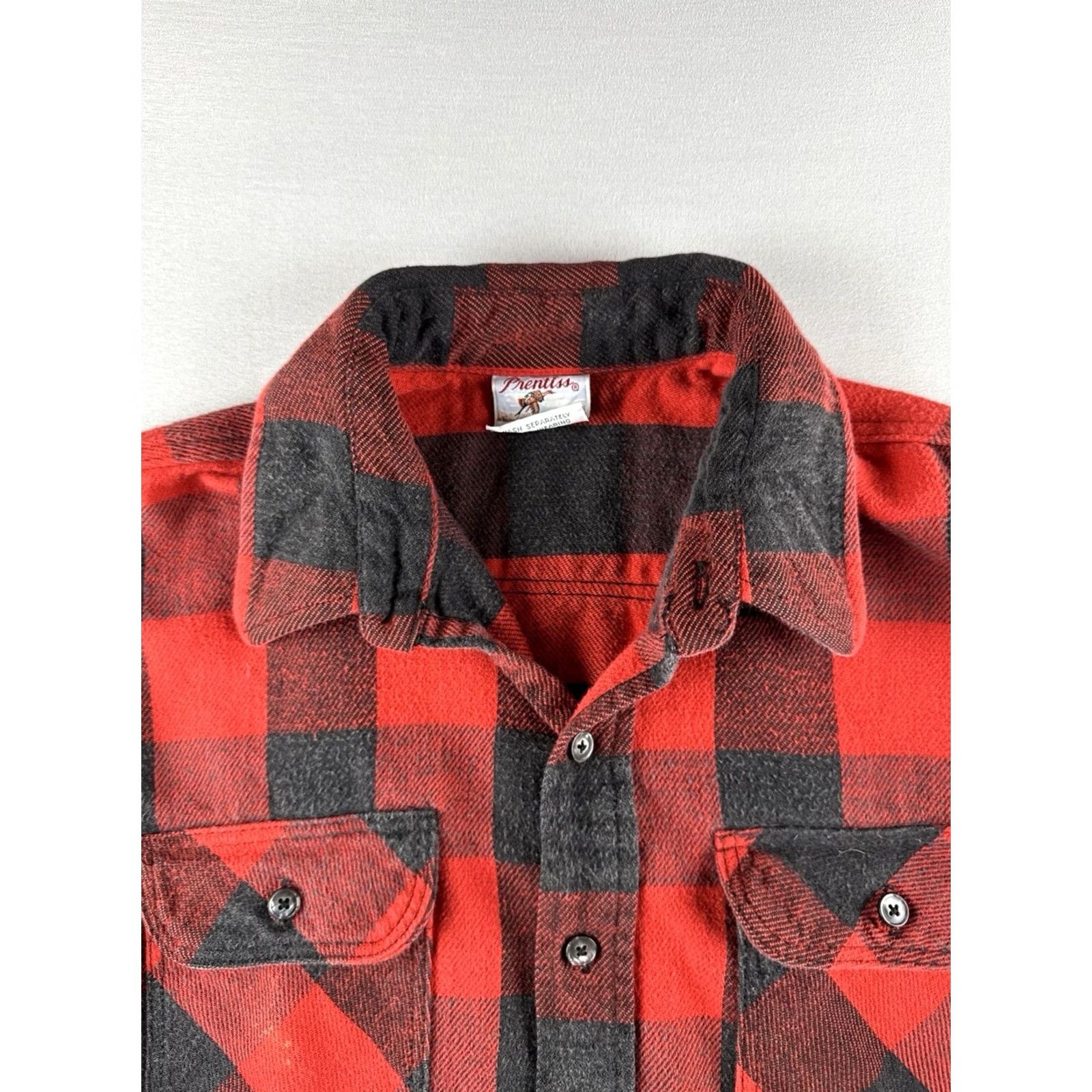 Vintage VINTAGE Prentiss Shirt Red Black USA L Flannel Button Up Workwear Mens 90s Size US L / EU 52-54 / 3 - 7 Thumbnail