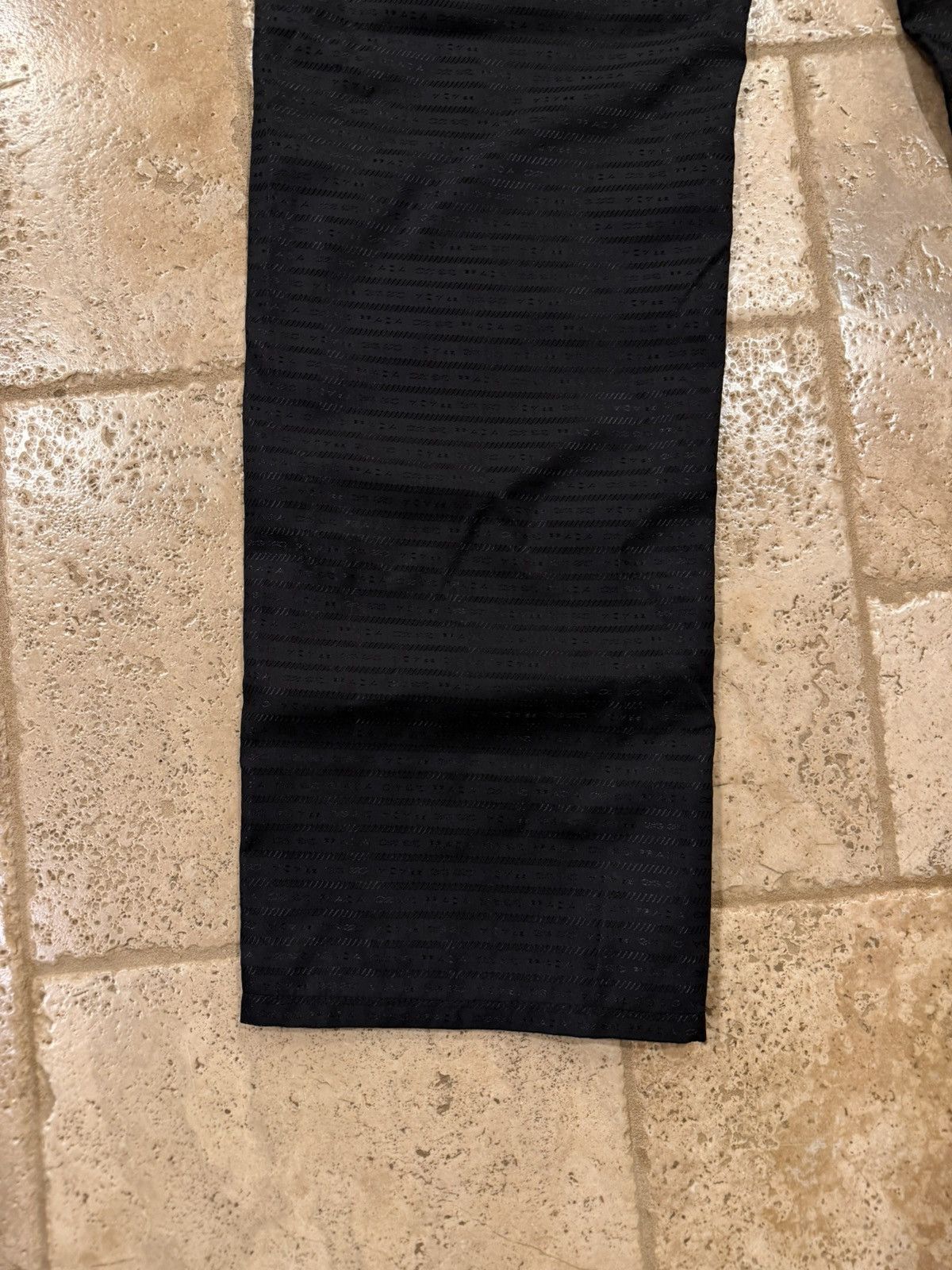 Prada Prada Re-Nylon Tonal Logo Print Monogram Black Track Pants Size US 36 / EU 52 - 8 Thumbnail