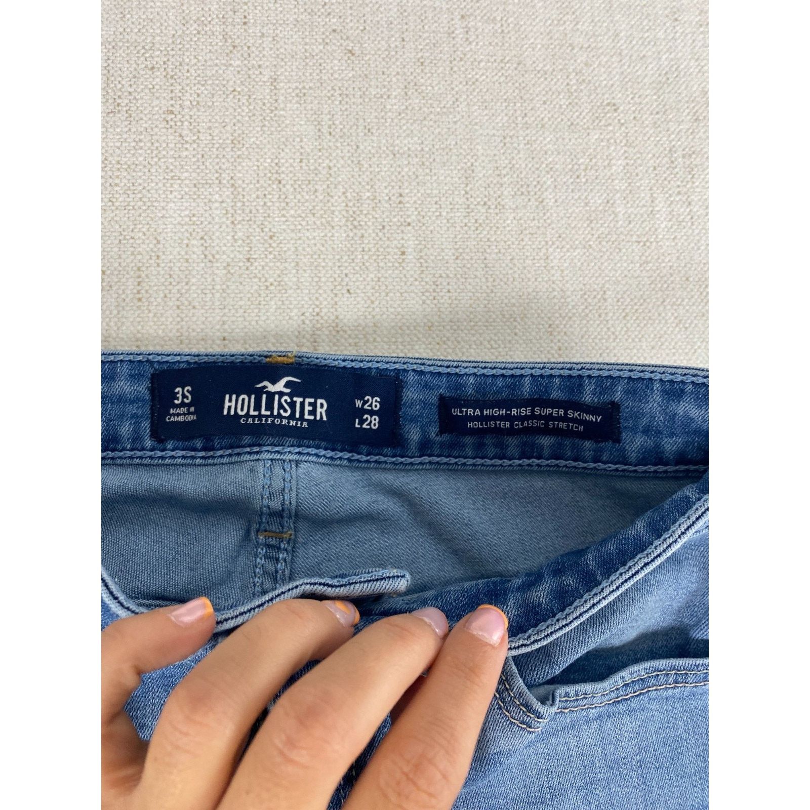 Hollister Hollister Jeans Womens 3 StretchUltra High Rise Super Skinny Size 24" / US 00 / IT 34 - 9 Thumbnail