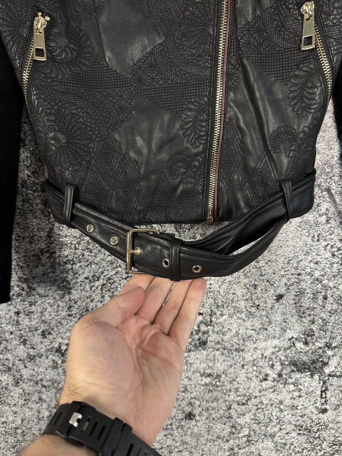 Desigual Desigual Pakaian Jadi Wanita Faux Leather Jacket Size 38 Size XS / US 0-2 / IT 36-38 - 6 Thumbnail