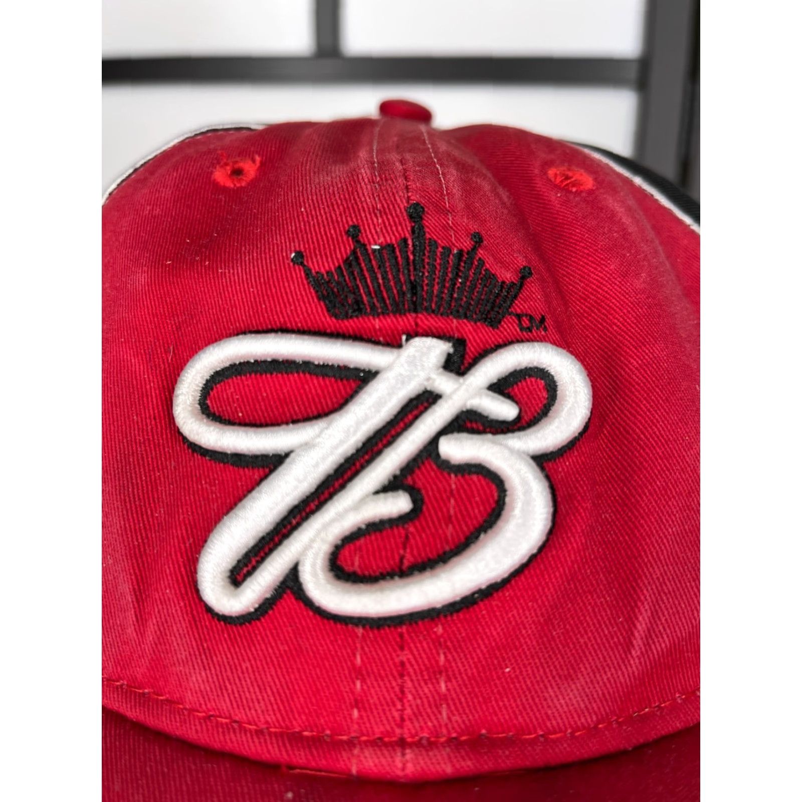 Budweiser VINTAGE Budweiser Hat Cap One Size Red Baseball Cap Adults Adjustable Beer NASCAR Flames Accessories Mens Size ONE SIZE - 3 Thumbnail