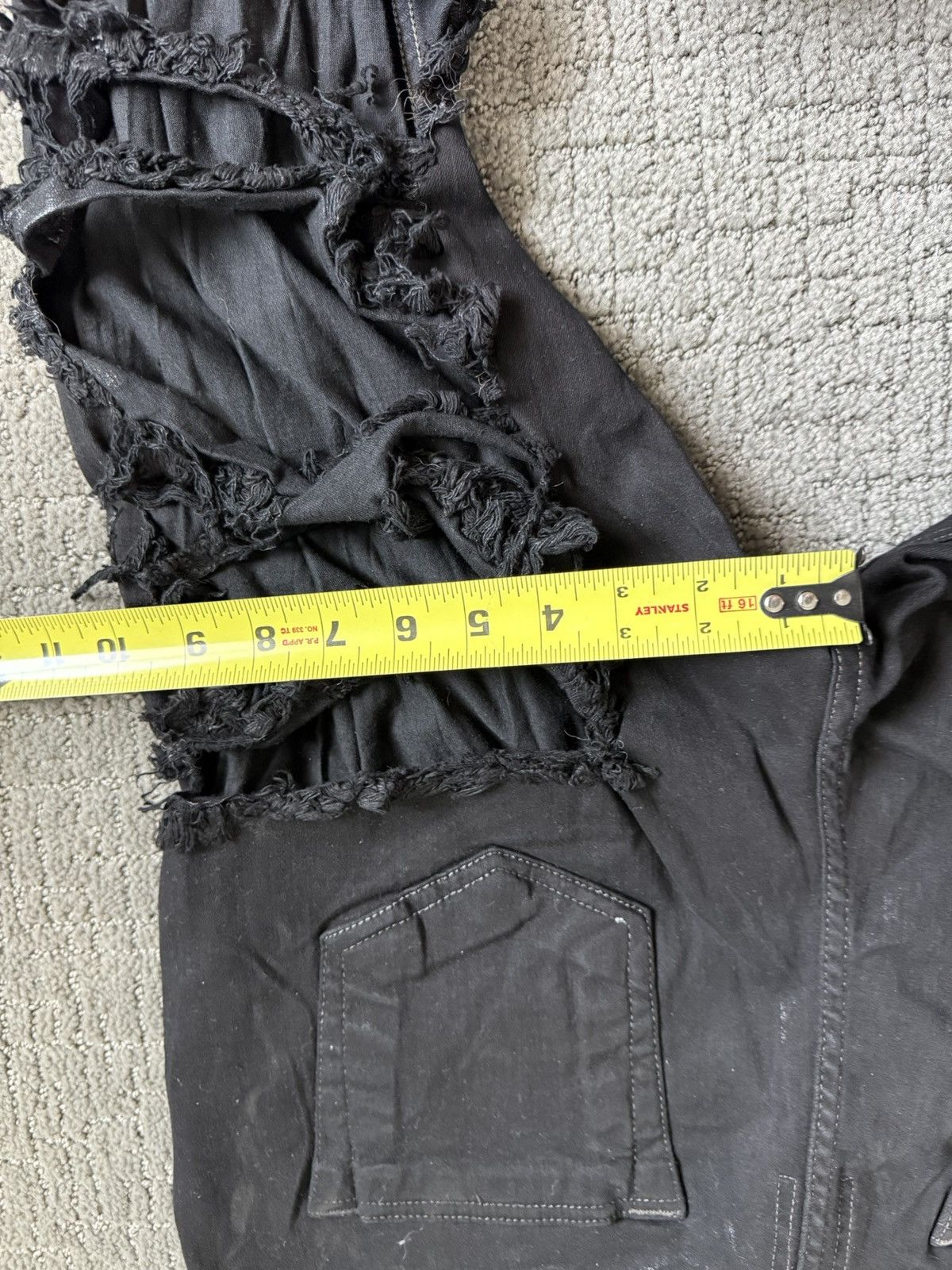 Rick Owens DRKSHDW DETROIT RIPPED SKINNY JEANS Size US 33 - 7 Thumbnail