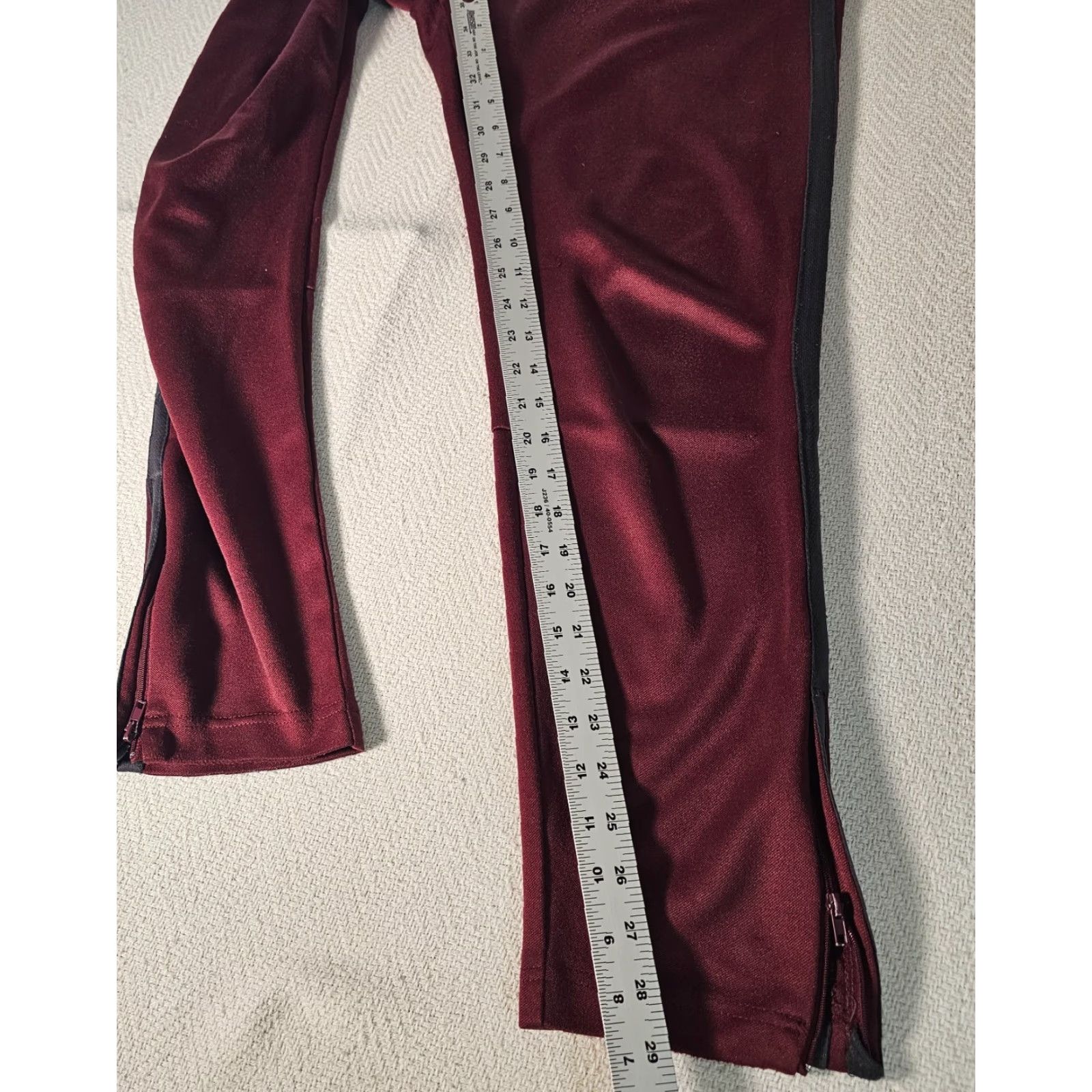 Vintage Aéropostale Pants Mens Large Red Pull On Drawstring Track Polyester Ankle Zip Size US 33 - 6 Thumbnail