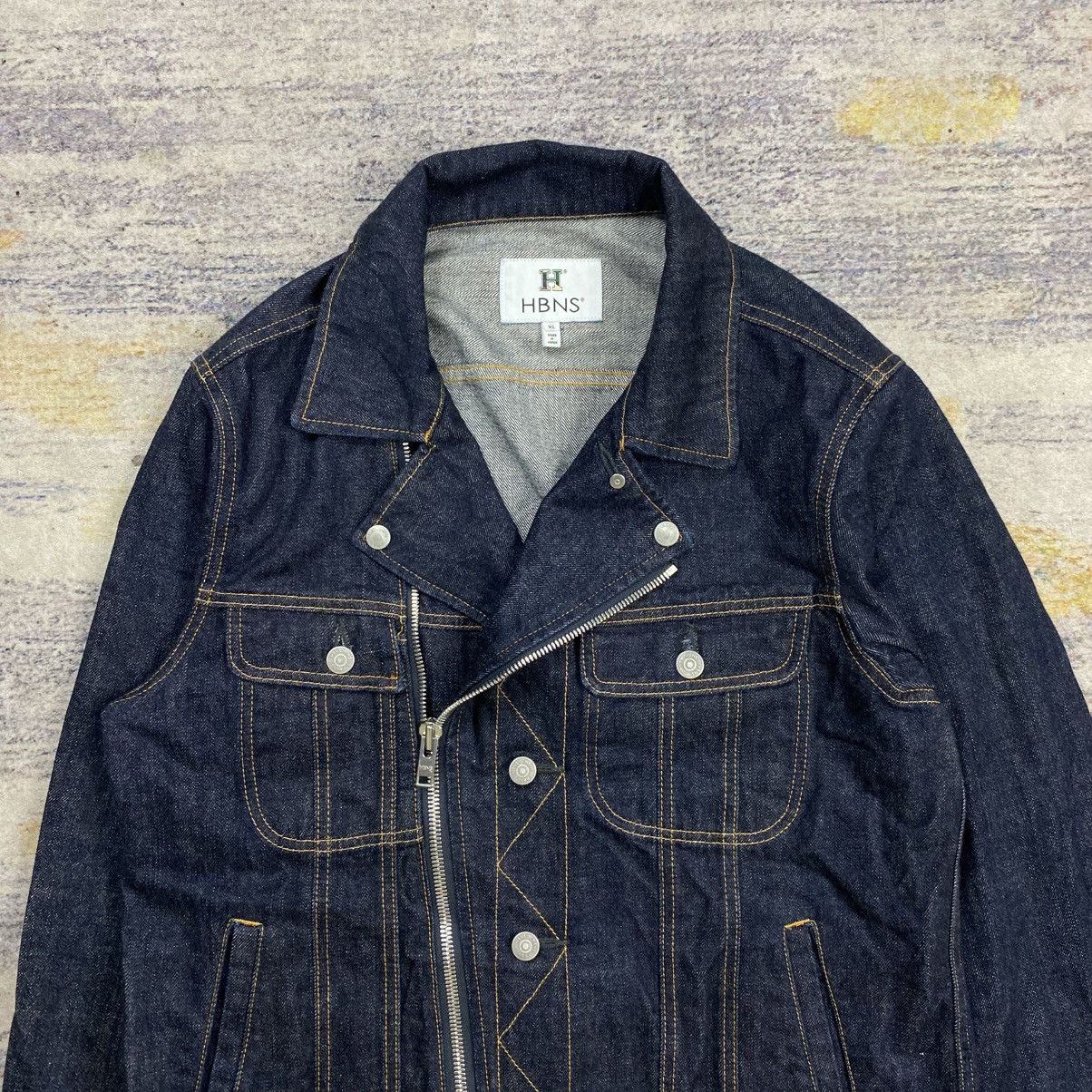 Japanese Brand Hbns bikers denim jacket Size US XL / EU 56 / 4 - 5 Thumbnail