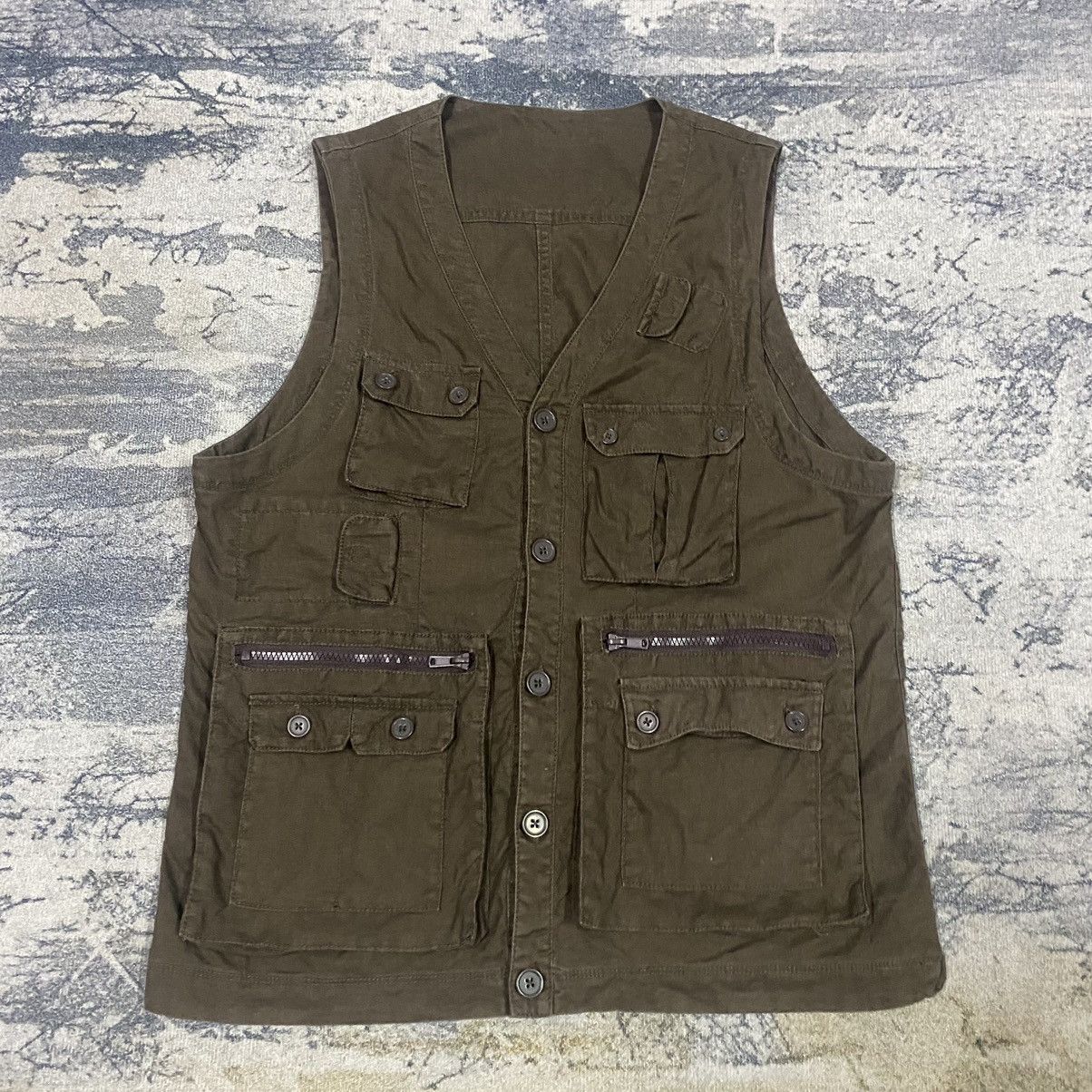 Japanese Brand × Vintage × Voodoo Tactical Vintage Japan Tactical Zipper Vest Size US M / EU 48-50 / 2 - 2 Thumbnail