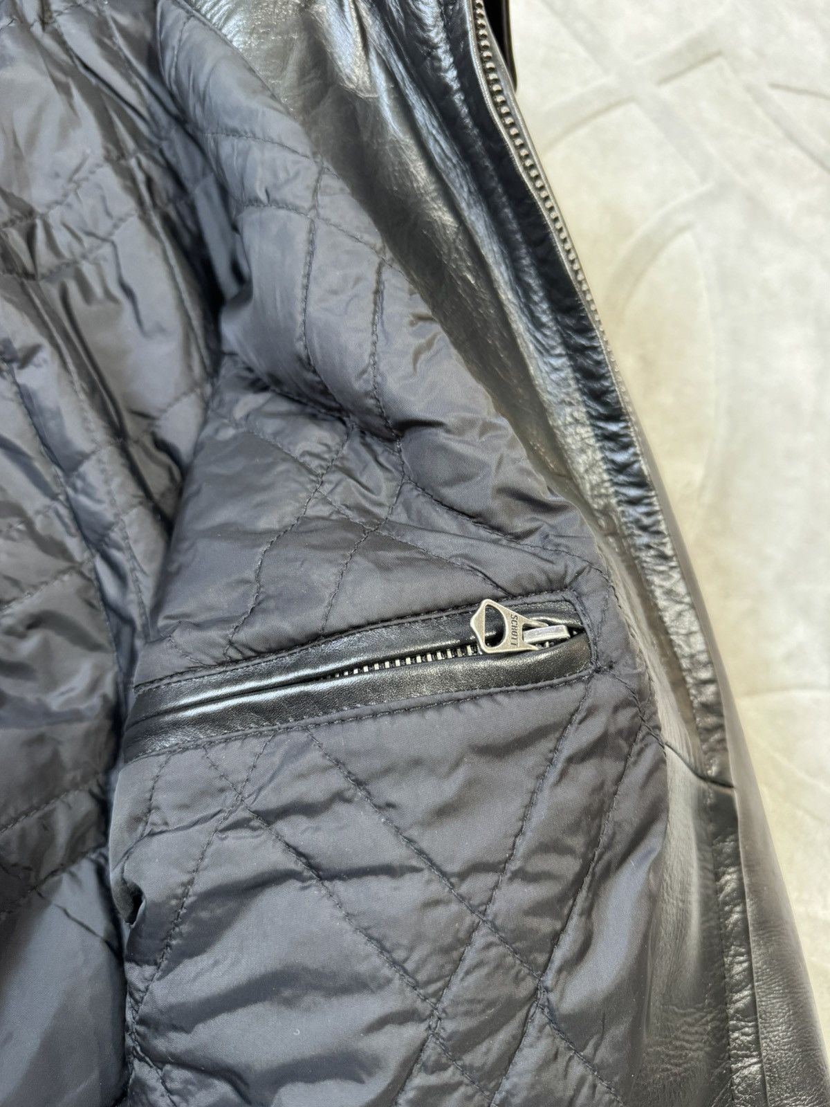 Schott Schott N.Y.C usa LC5100RIB Leather Jacket Bomber size M Size US M / EU 48-50 / 2 - 12 Thumbnail