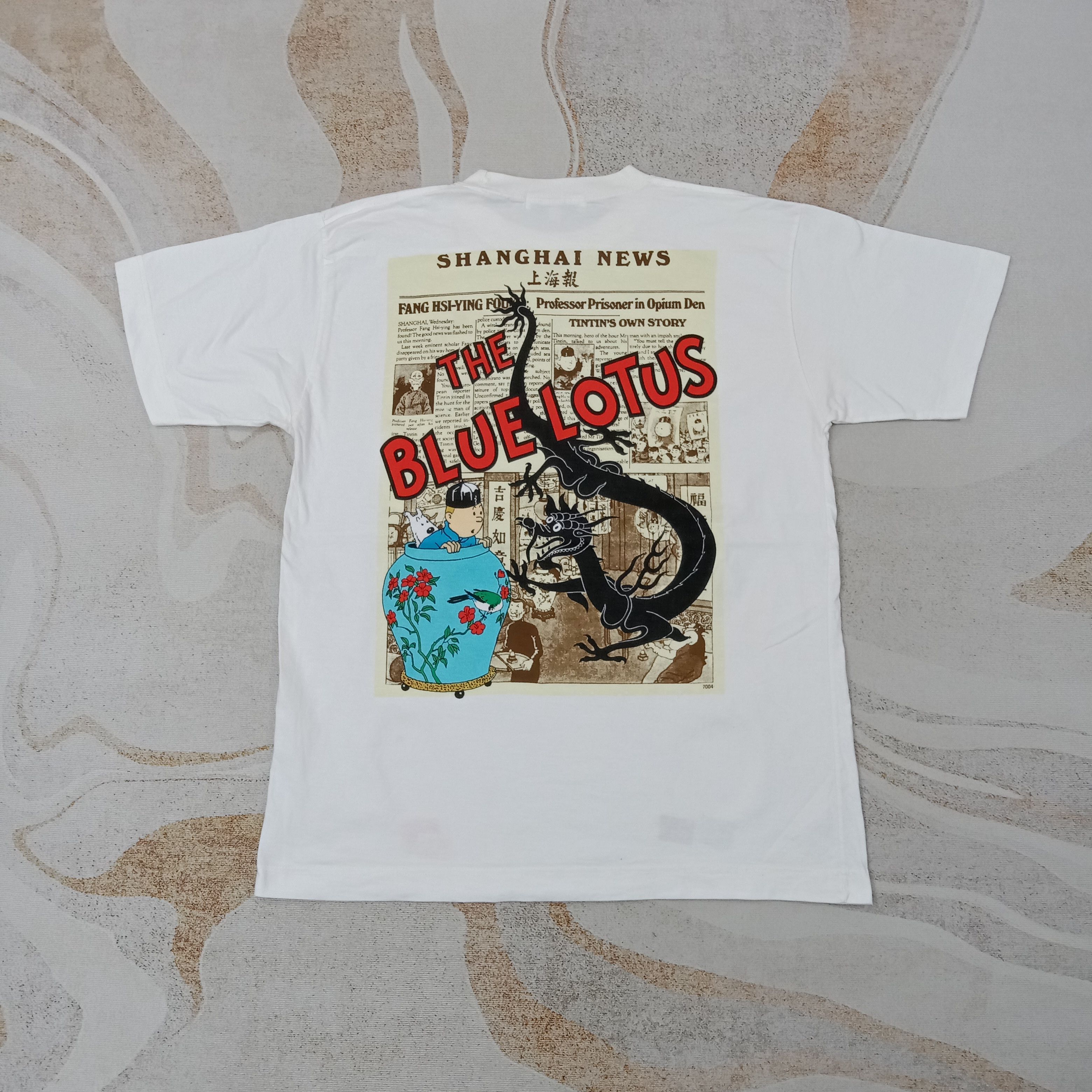 Adventure of Tintin The Blue Lotus Movies Tshirt C259N5