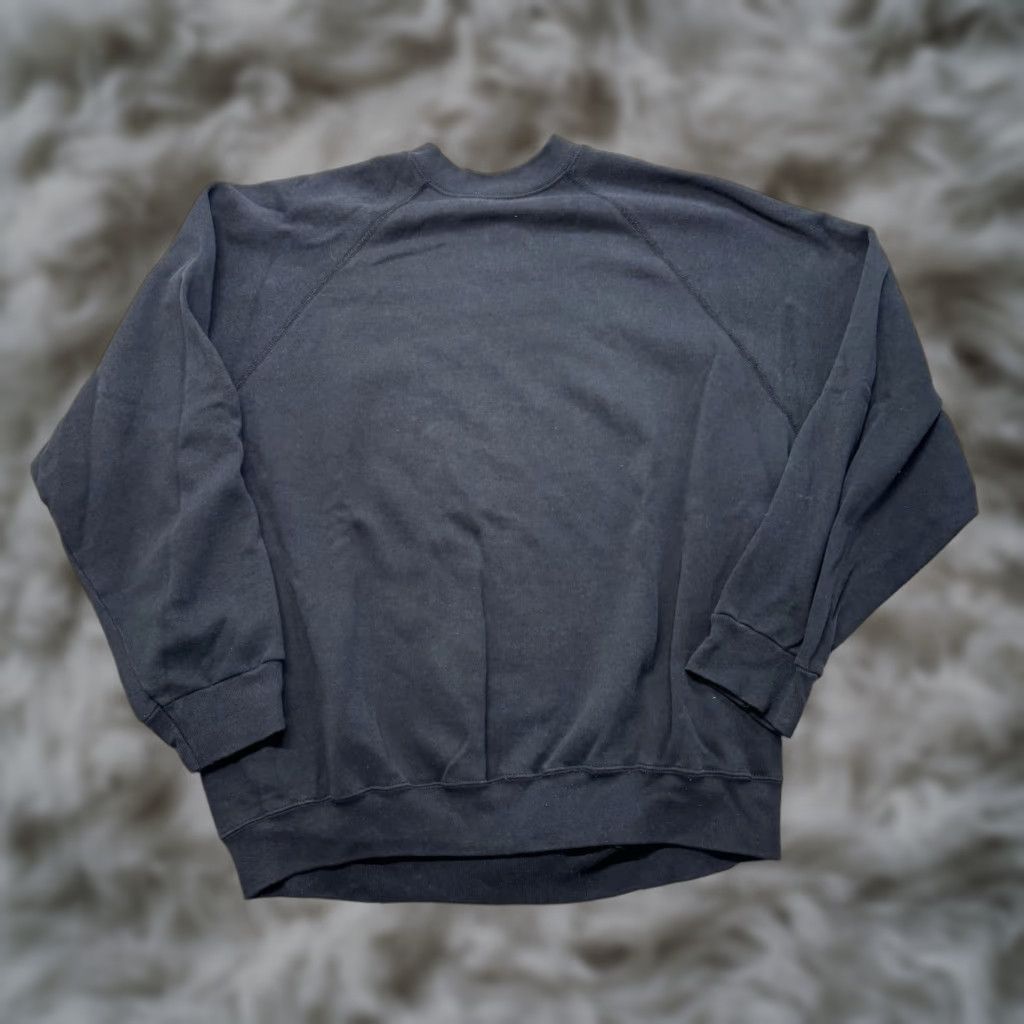 Tultex VINTAGE Crewneck Sweatshirt Mens XXL Black 90s Tultex USA Made Cotton Blend Fleece Pullover Size US XXL / EU 58 / 5 - 1 Thumbnail