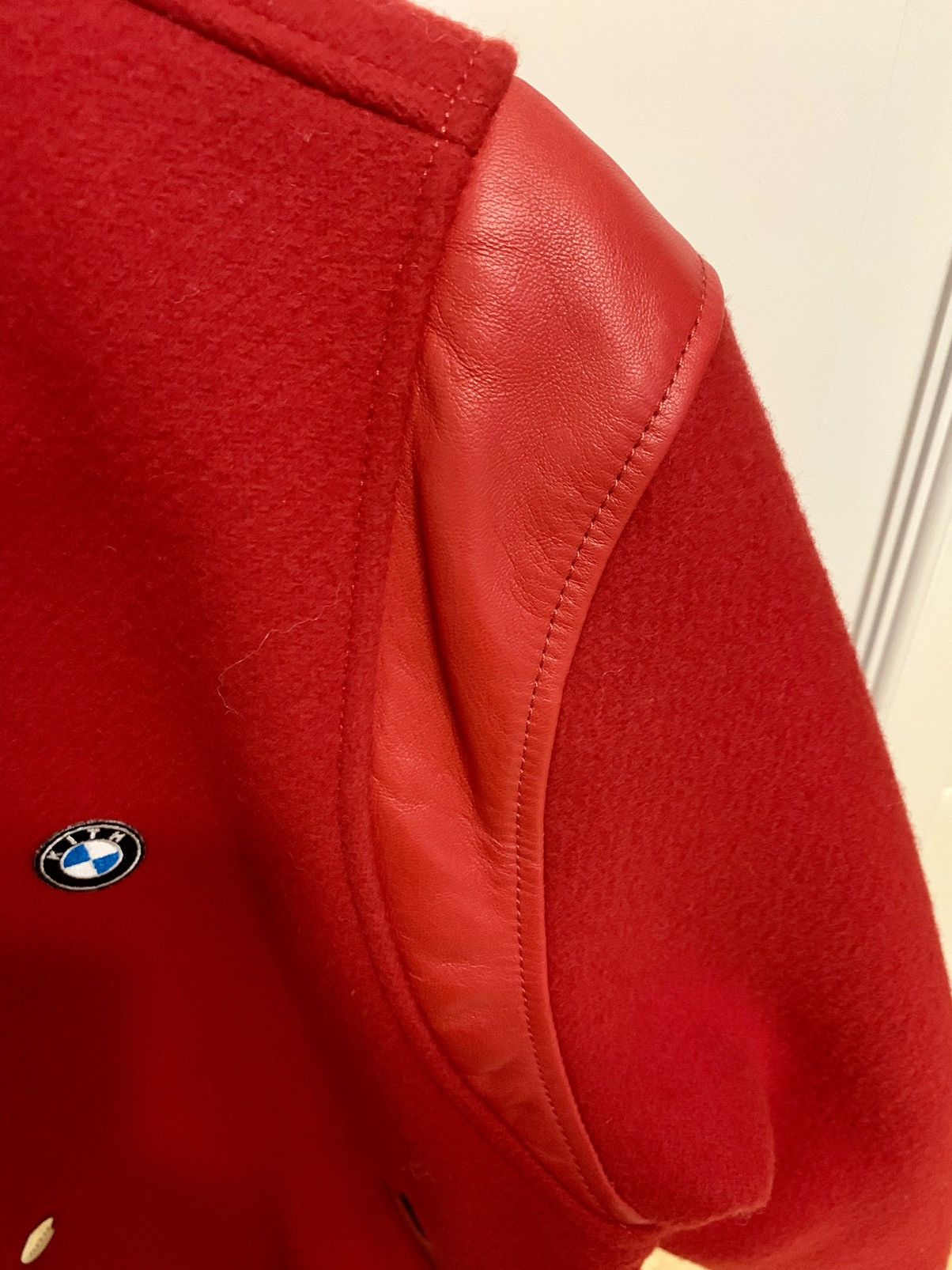 BMW Kith x BMW (Ronnie Fieg) Red Wool Bomber Size US M / EU 48-50 / 2 - 5 Thumbnail
