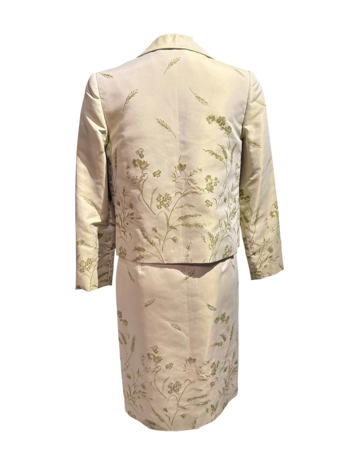 Oscar De La Renta Oscar de la Renta Vintage Embroidered Dress & Jacket Set Size M / US 6-8 / IT 42-44 - 4 Thumbnail
