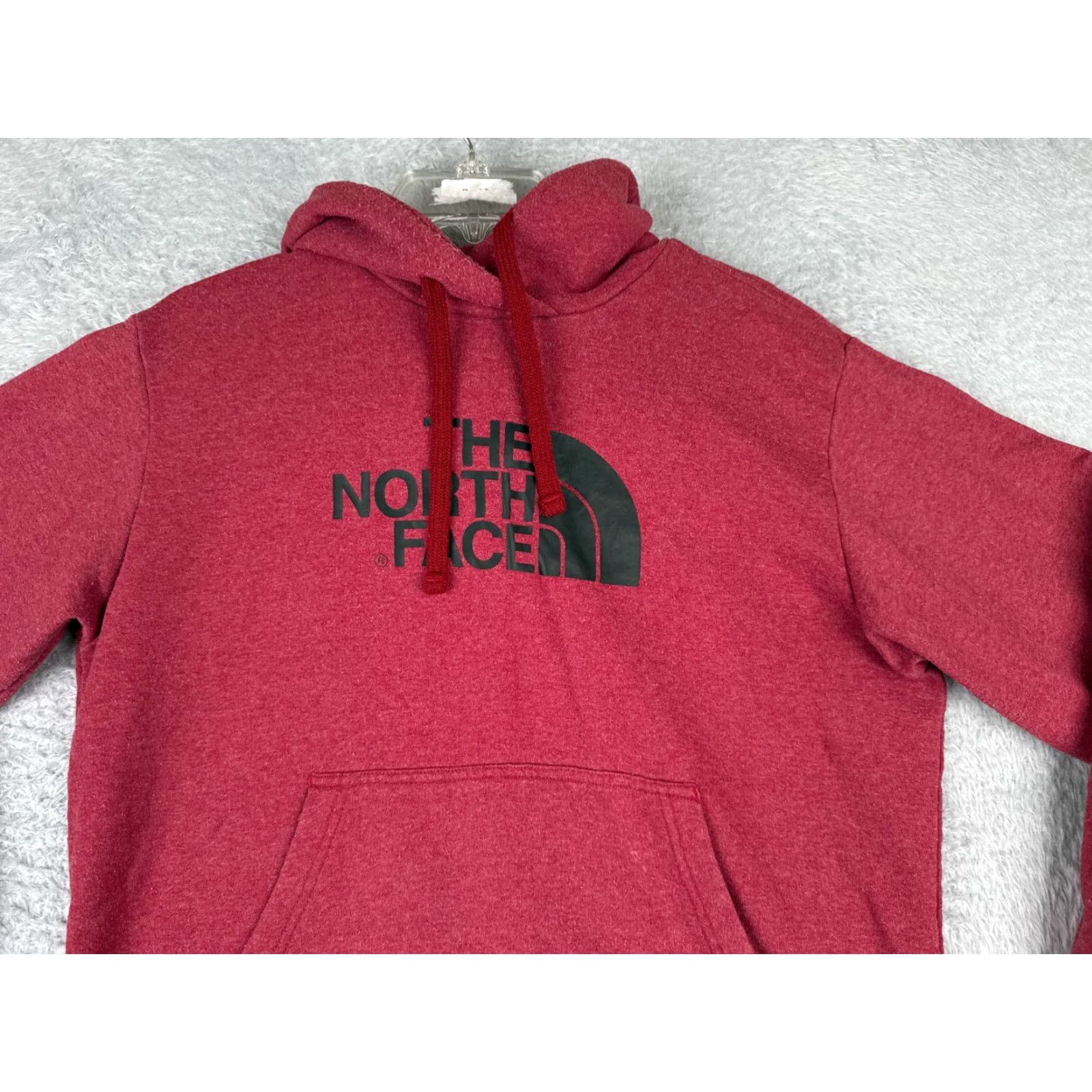The North Face The North Face Mens Hoodie Pullover Zip Pocket Red Cotton Blend Jersey Size US M / EU 48-50 / 2 - 4 Thumbnail