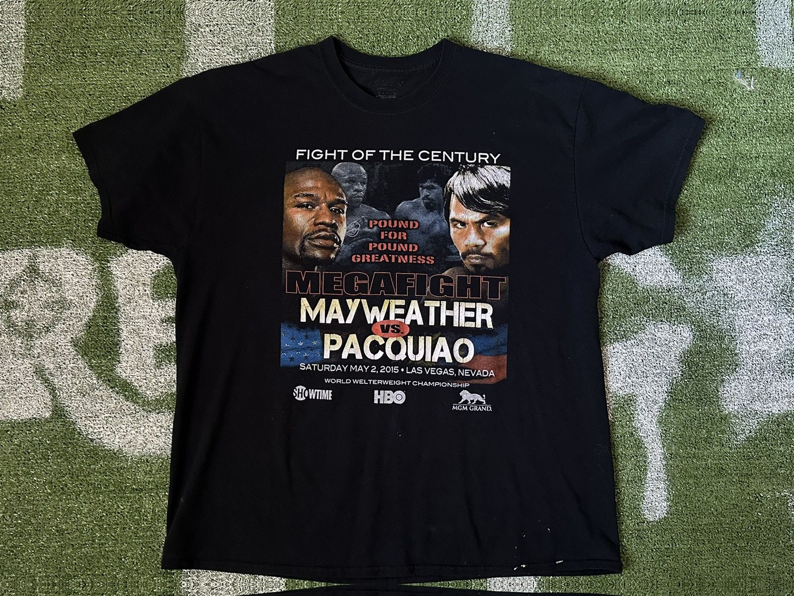 Vintage Mayweather vs Paquio 2015 Shirt Size US XL / EU 56 / 4 - 1 Thumbnail