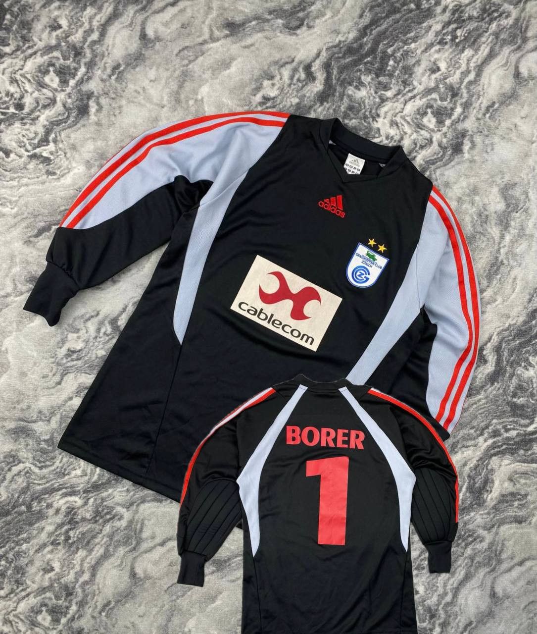 Adidas Adidas Grasshopper Club Zürich 2003 2004 Borer #1 Away Shirt Size US S / EU 44-46 / 1 - 1 Thumbnail