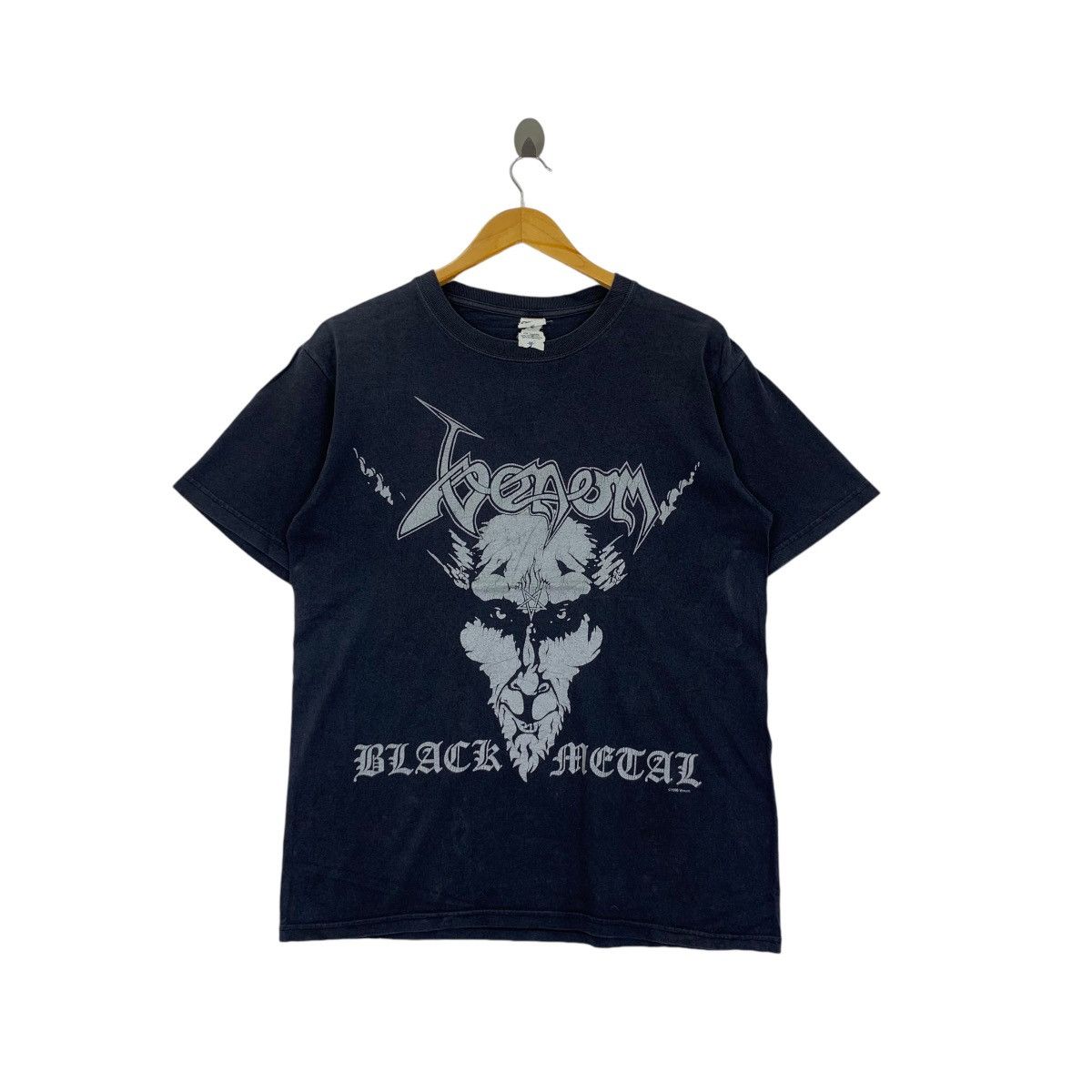 Vintage 1996 VENOM BLACK METAL Heavy Album Tee Shirt, image size:1200x1200