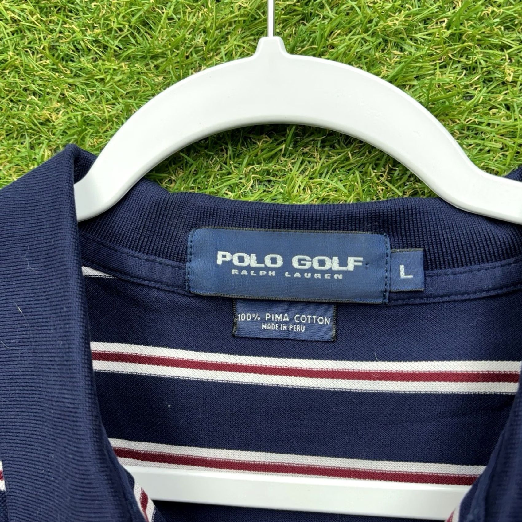 Polo Ralph Lauren Polo Ralph Lauren Polo Shirt Mens Large Short Sleeve Collared Performance Golf Striped Blue Logo Classic RLX Shirt Mens Size US L / EU 52-54 / 3 - 3 Thumbnail