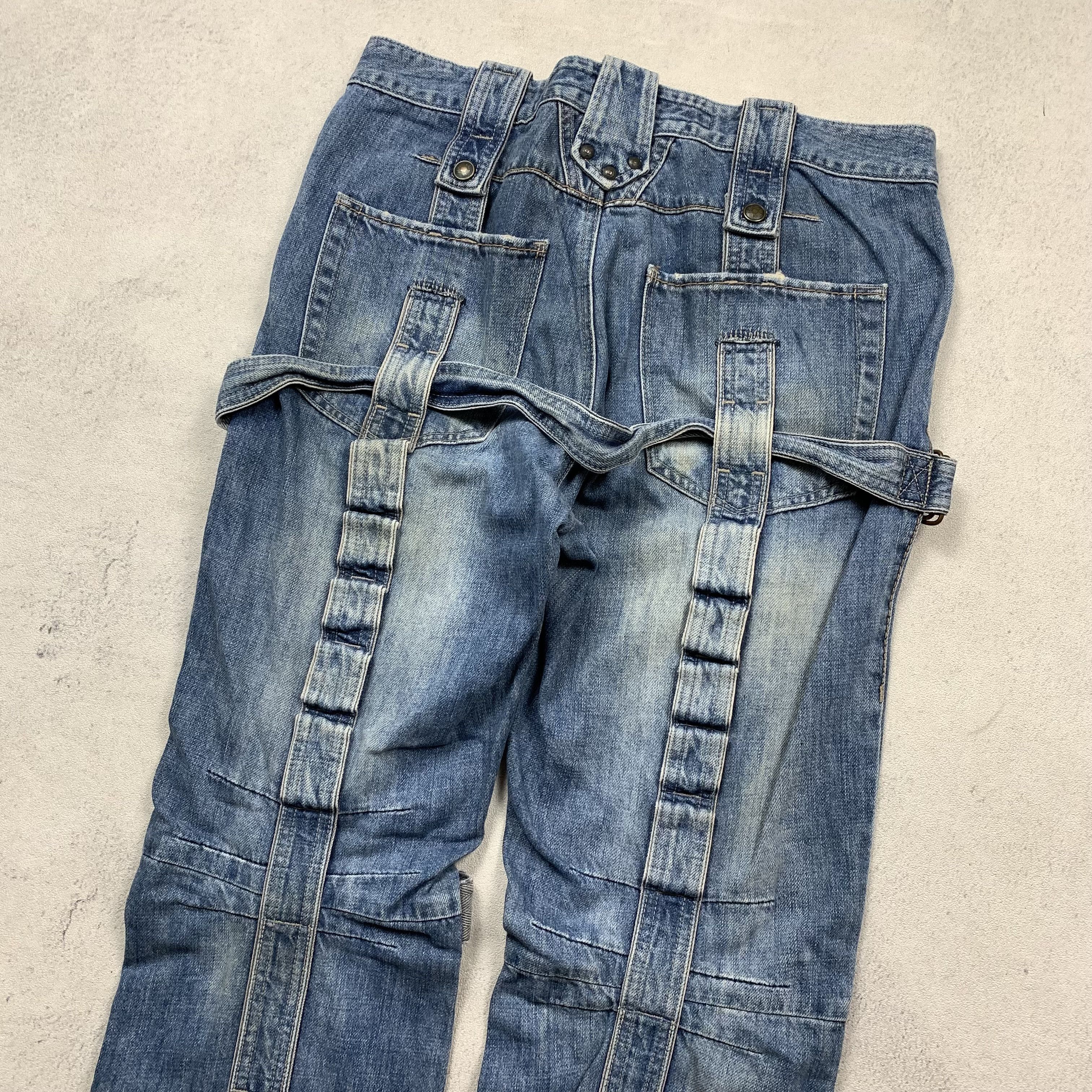 Marithe + Francois Girbaud Marithe Francois Girbaud Denim Pants Punk Bondage Size US 32 / EU 48 - 3 Thumbnail