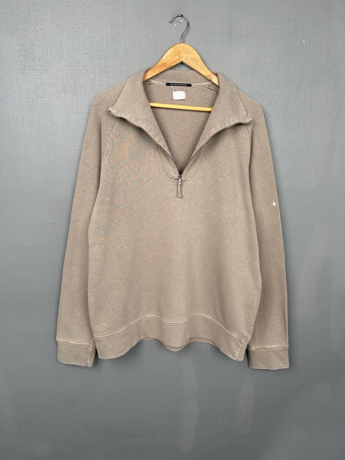 Stone Island AW 2002 STONE ISLAND DENIMS Vintage 1/4 Zip Sweatshirt Size US L / EU 52-54 / 3 - 3 Thumbnail