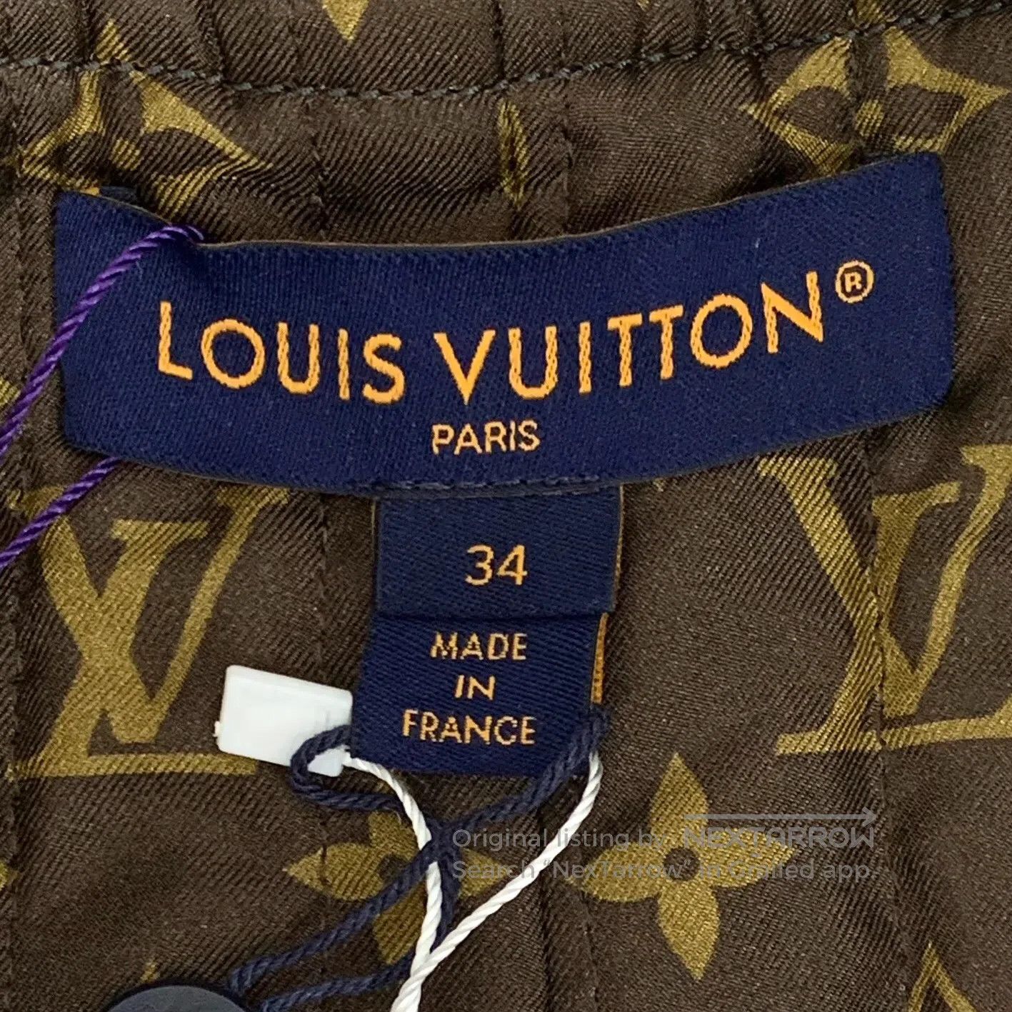 Louis Vuitton Louis Vuitton Gray Lining Logo Monogram Fleece Stand Colla Size XXS / US 00 / IT 34 - 5 Thumbnail