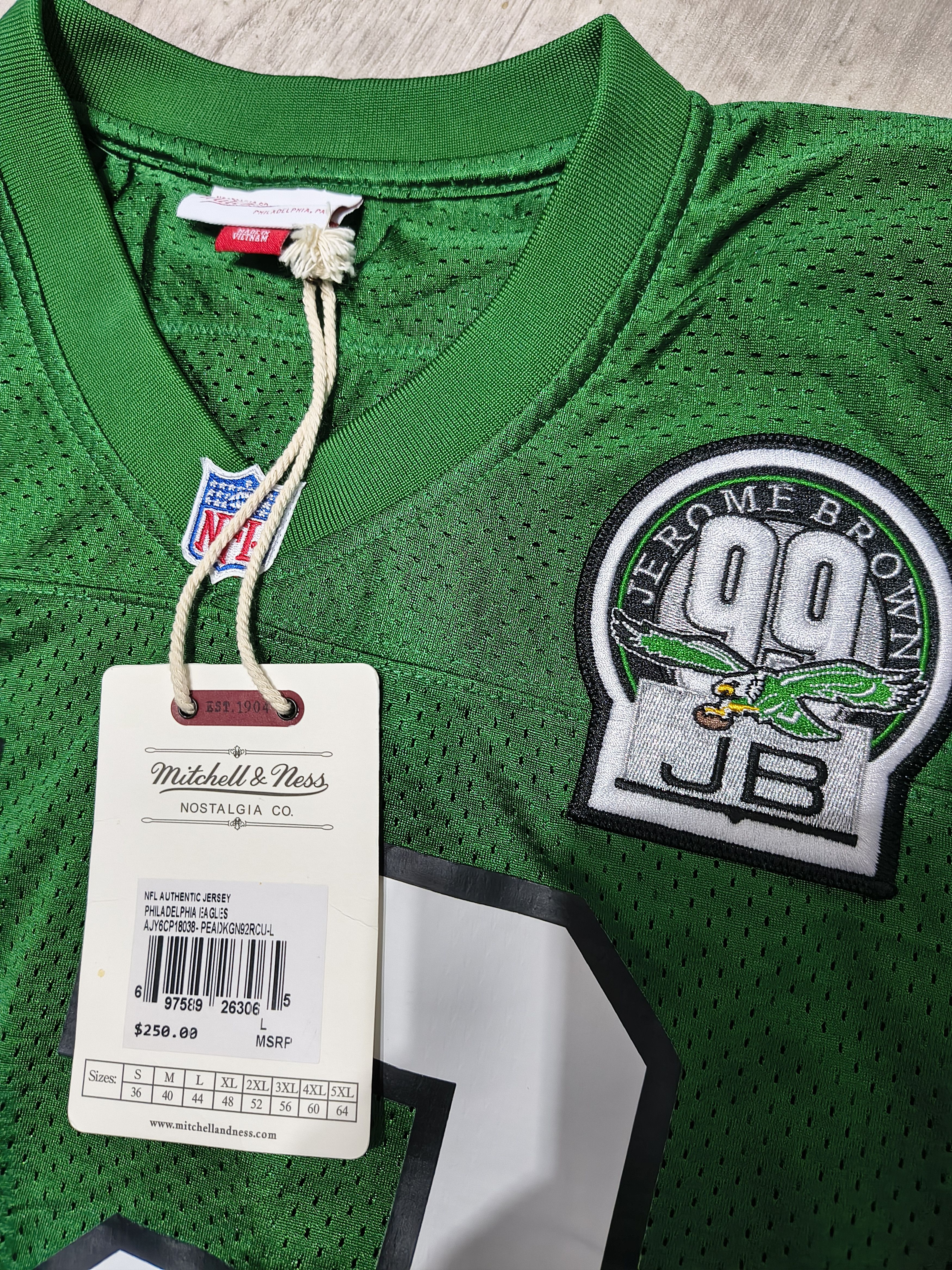 NFL Philadelphia eagles NFL authentic field jersey sz L kelly Size US L / EU 52-54 / 3 - 2 Thumbnail