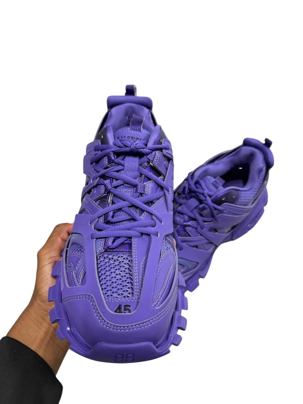 Balenciaga Purple Balenciaga Track Runner Size US 12.5 / EU 45-46 - 2 Thumbnail