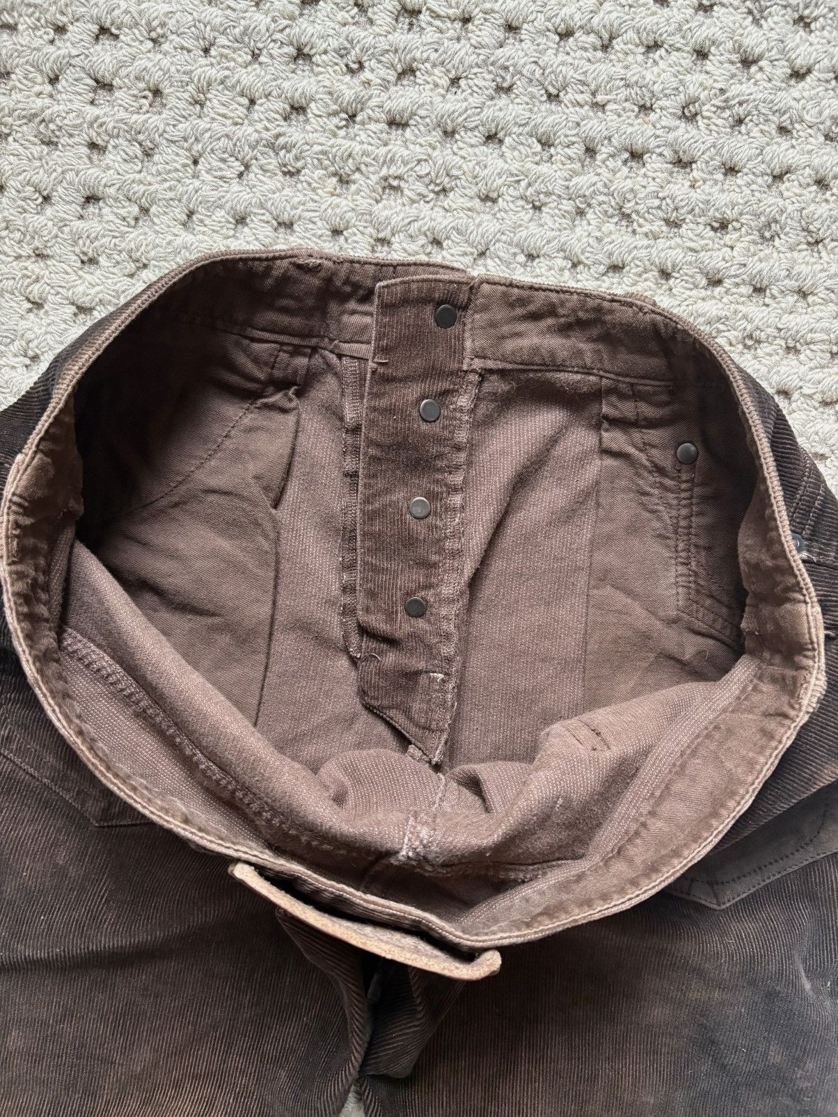 Isamu Katayama Backlash Isamu Katayama Backlash Leather Pocket Corduroys Size US 32 / EU 48 - 6 Thumbnail