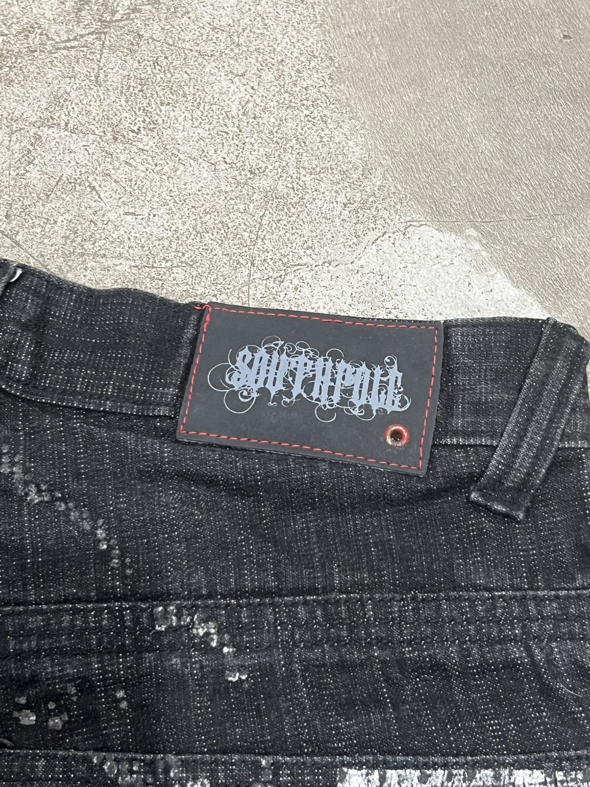 Very Rare Vintage Southpole Big Skull Denim Jorts