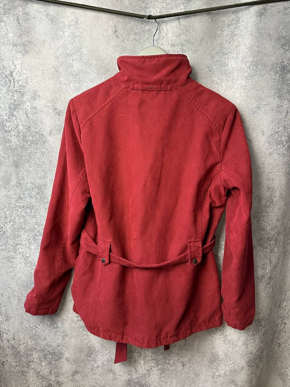 Designer × Musto × Vintage Musto Purple Label Jacket Burgundy Zip Buttons Coat Belted Size M / US 6-8 / IT 42-44 - 3 Thumbnail