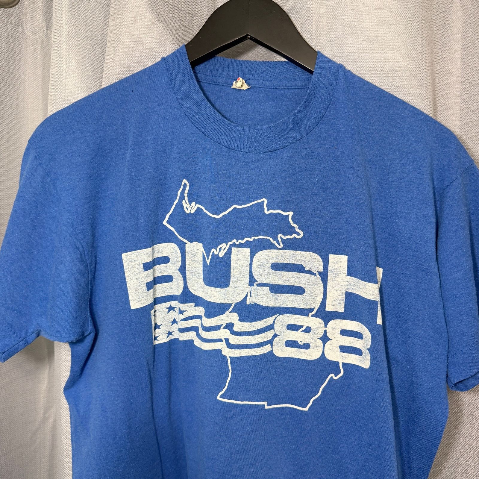 Vintage Vintage George Bush Presidential Race Shirt XL Blue 1988 Size US XL / EU 56 / 4 - 1 Thumbnail