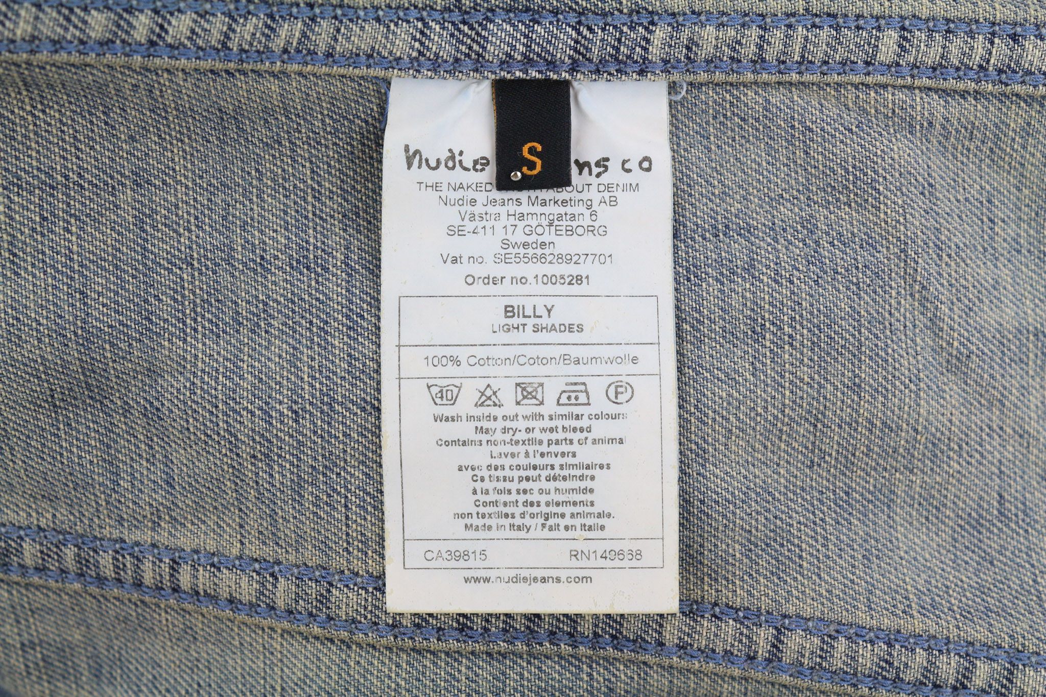 Nudie Jeans BILLY S Light Shades Washed Jacket 81598 Size US S / EU 44-46 / 1 - 7 Thumbnail