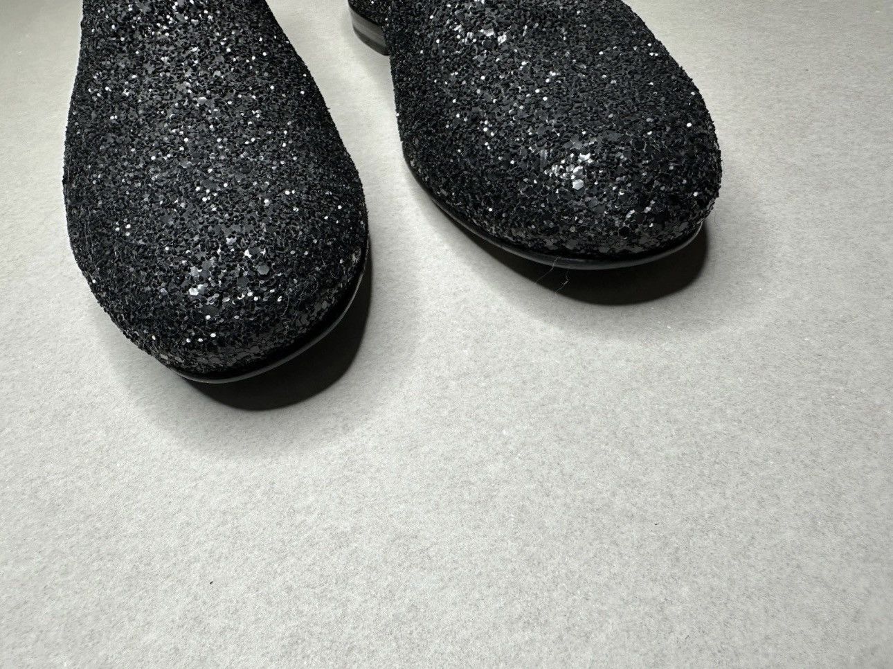 Jimmy Choo Jimmy Choo Black Glitter Loafers Men Size 44 EU Dress Shoes Size US 11 / EU 44 - 4 Thumbnail
